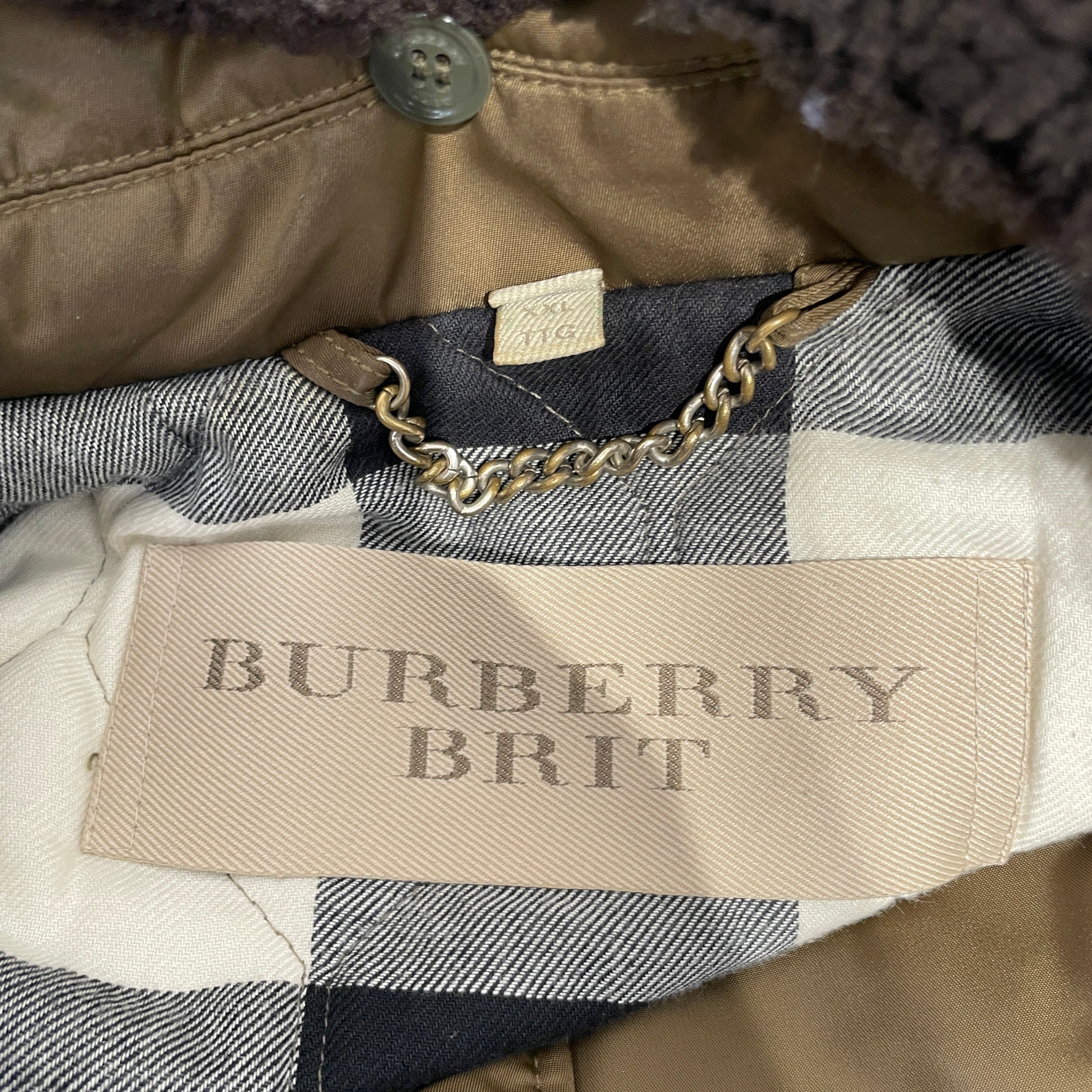 BURBERRY BRIT/Coat/XXL/Nylon/GRN/BOMBER view 3