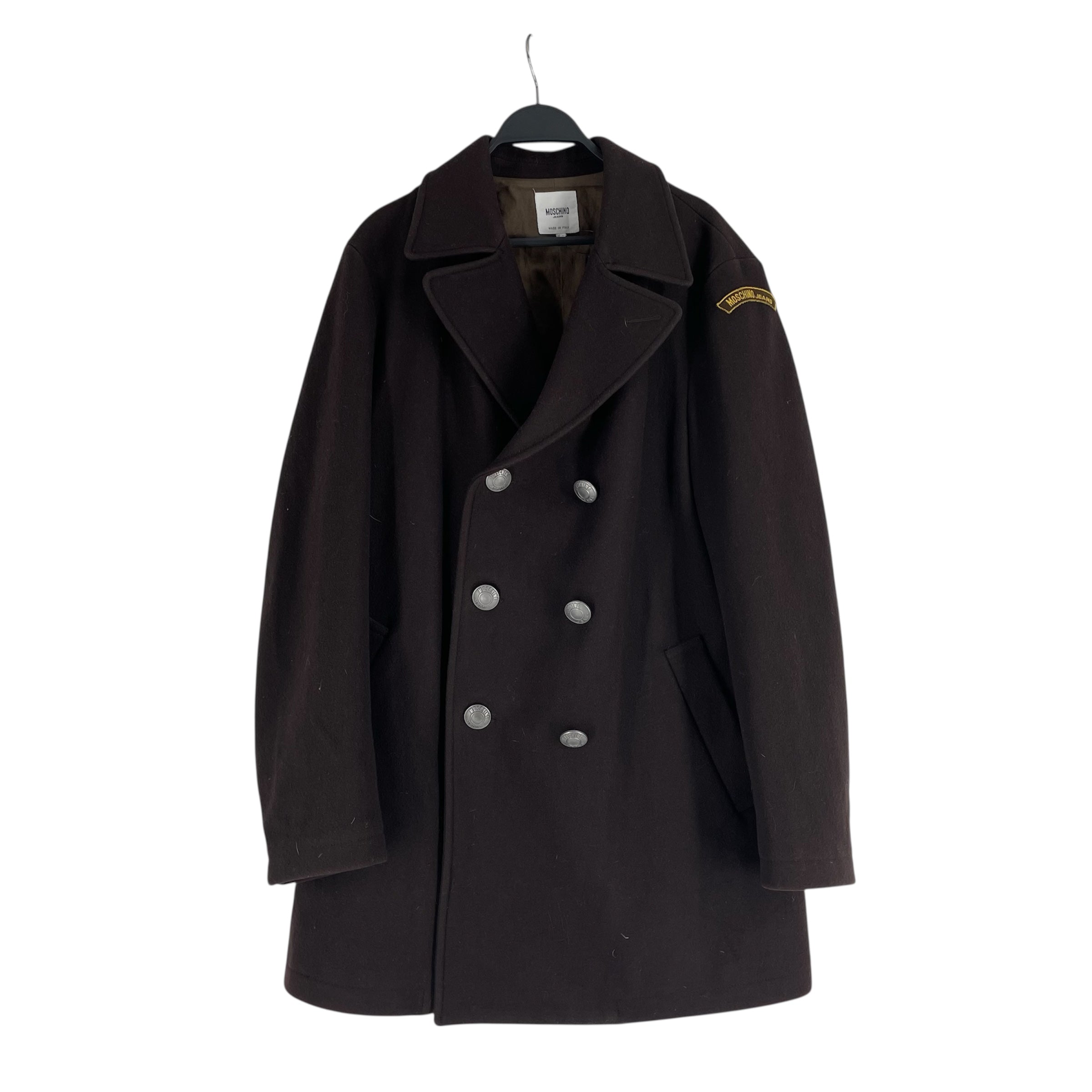 MOSCHINO/Jacket/34/Wool/BRD/gld moschino jeans on shldr view 1