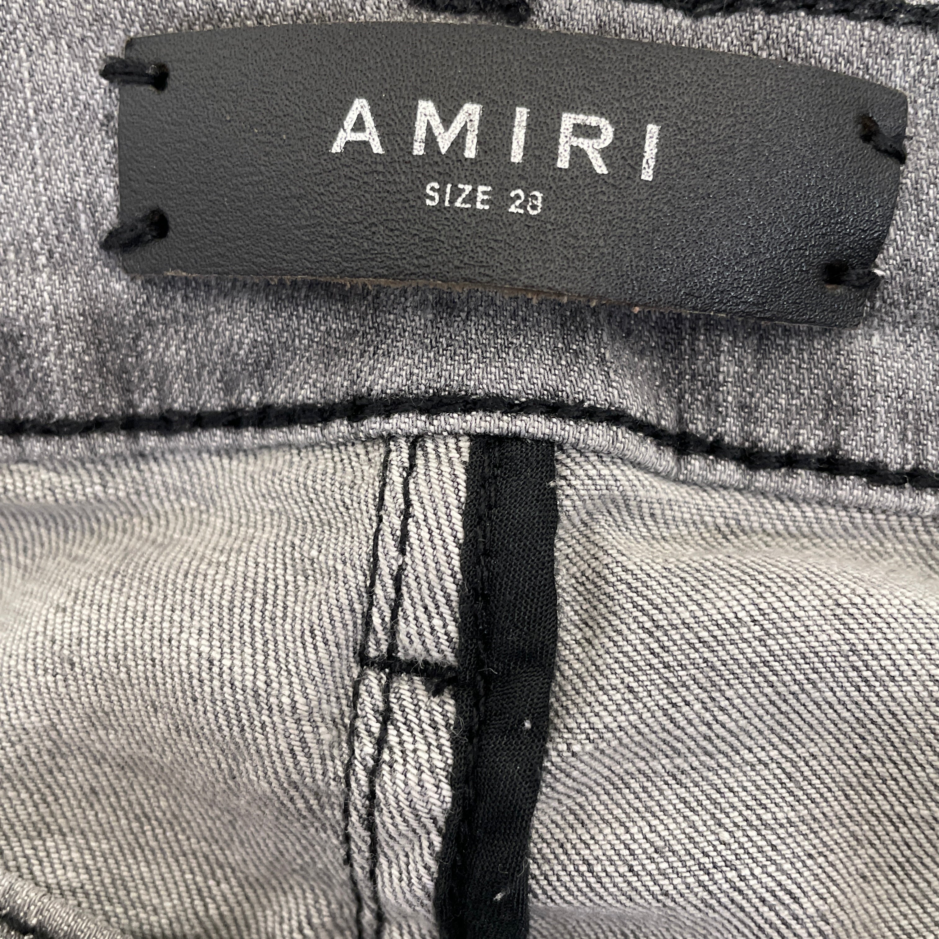 AMIRI/Skinny Pants/28/Denim/GRY/Bandana Thrasher Distressed view 3