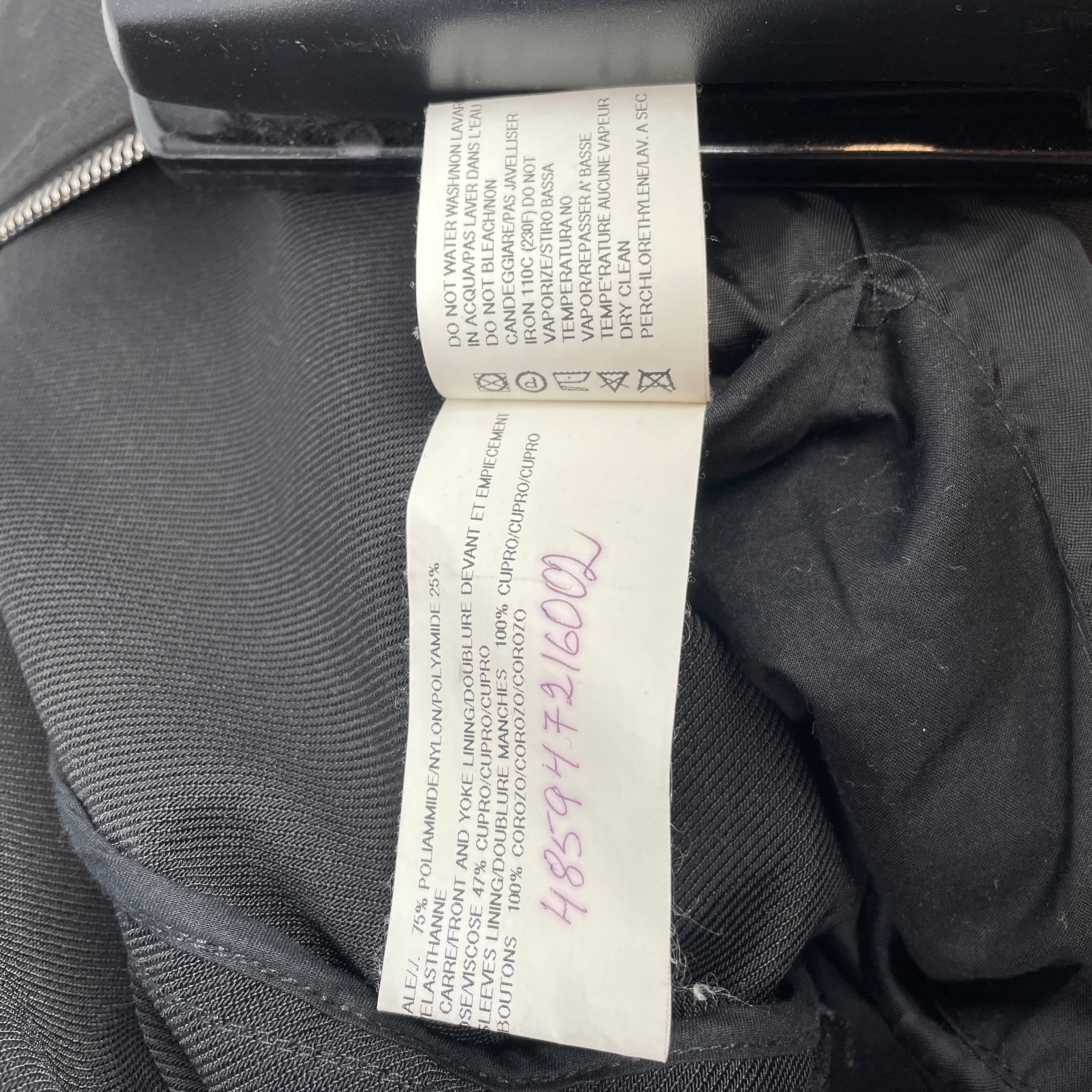 Rick Owens/Trench Coat/52/Cotton/BLK/CYCLOPS JACKET view 5