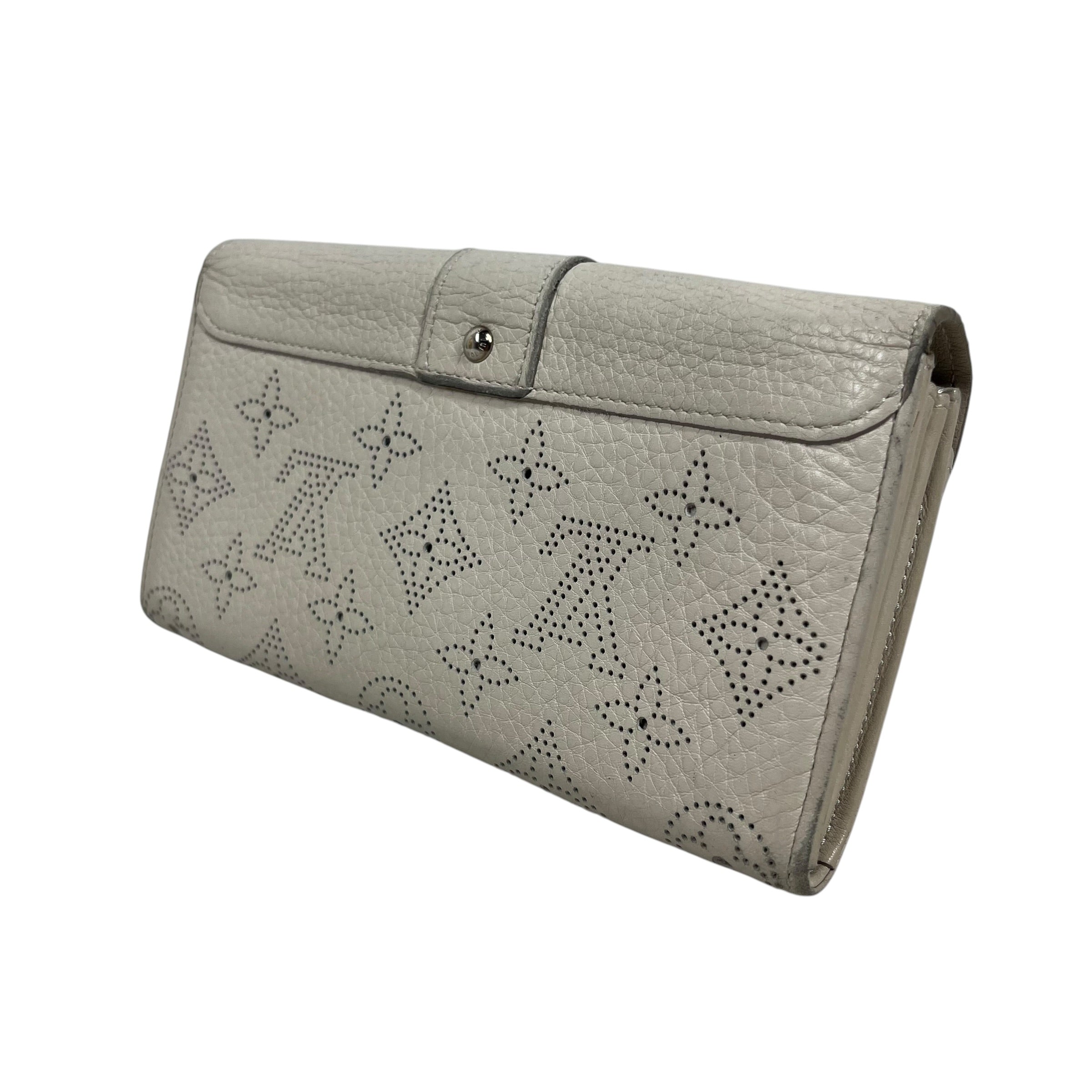 LOUIS VUITTON/Long Wallet/Leather/CRM/L's/MAHINA WALLET view 2