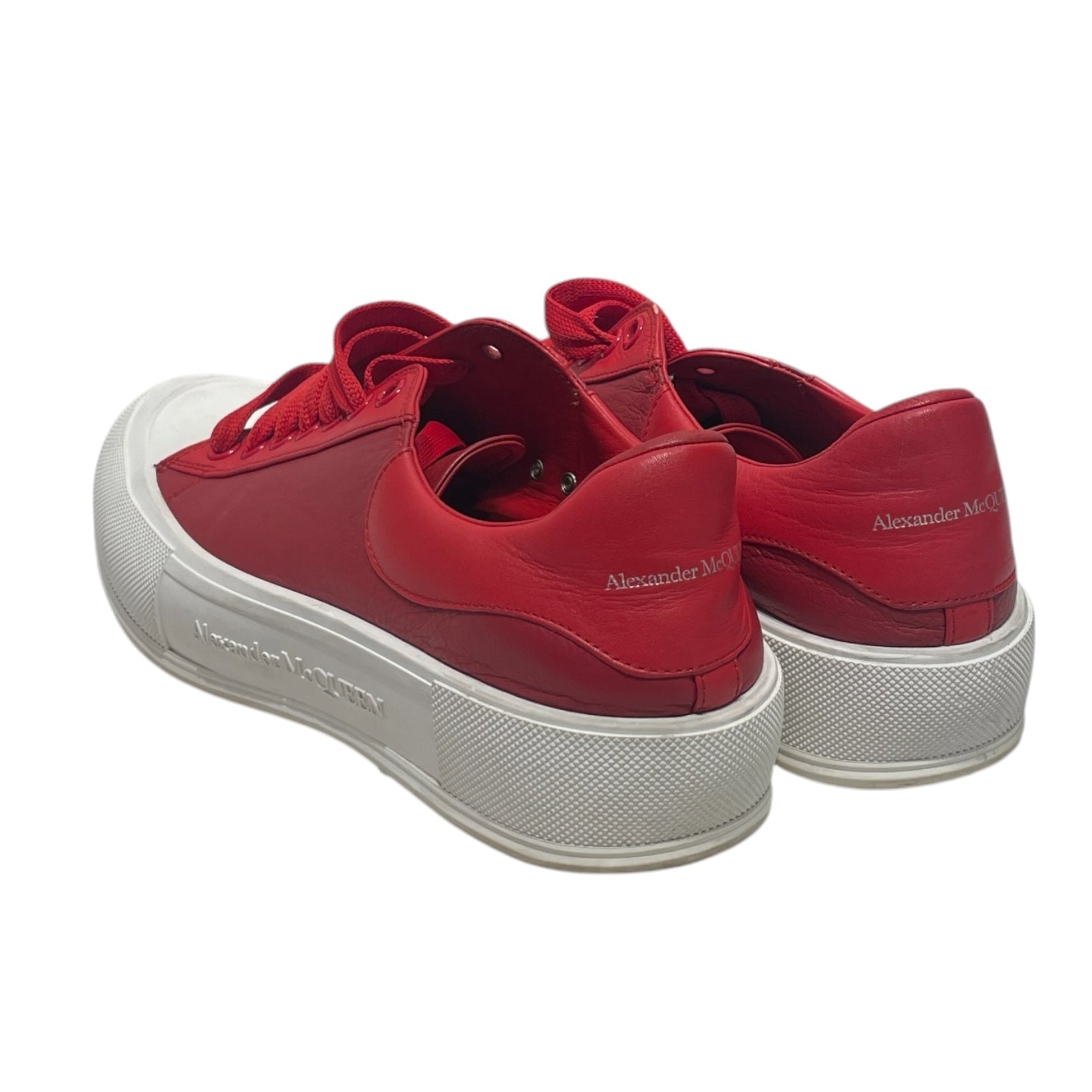 Alexander McQueen/Low-Sneakers/US 12/Leather/RED/ view 2