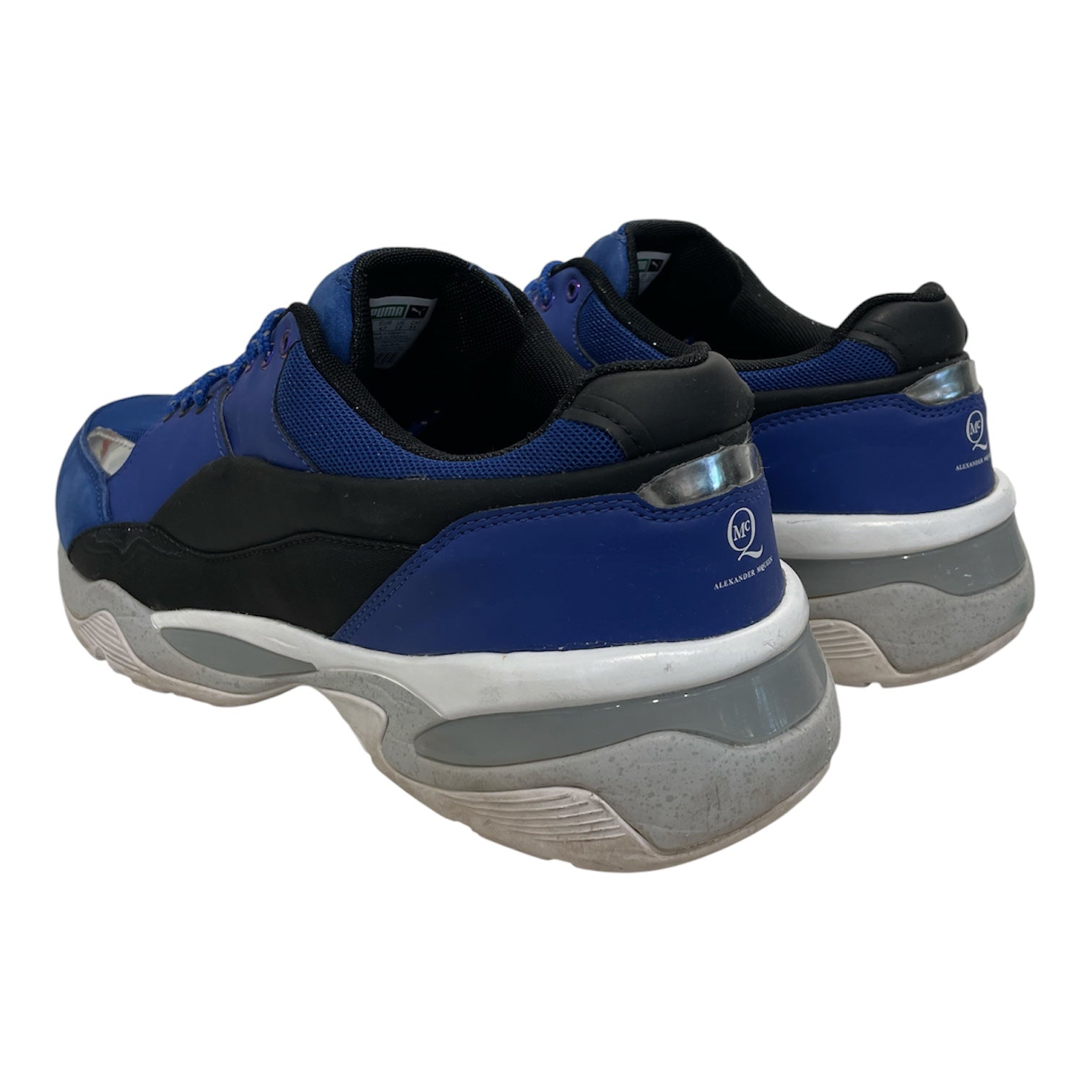 Alexander McQueen/Low-Sneakers/US 13/Cotton/BLU/ view 2