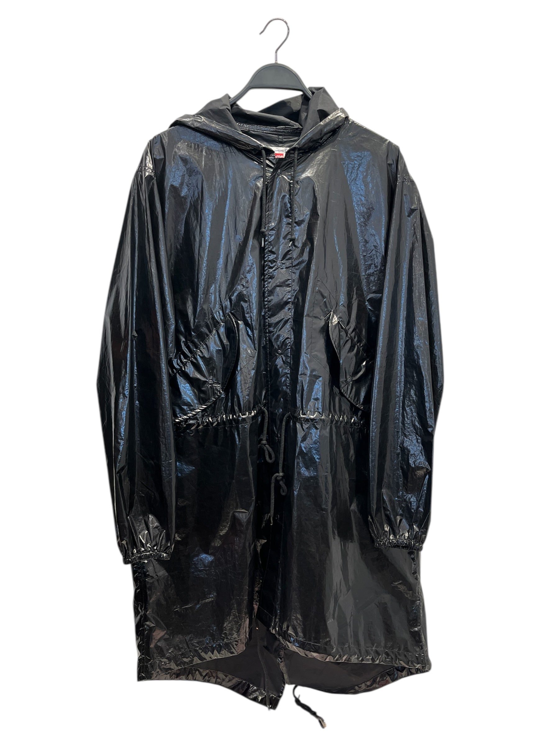 COMME des GARCONS SHIRT/Supreme/Jacket/L/Polyester/BLK/CDG SUPREME FISHTAIL PARKA view 1