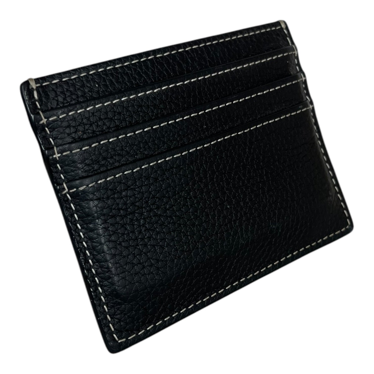 Christian Dior/Wallet/Leather/BLK/M's/Pebble Leather Saddle CardHold view 4