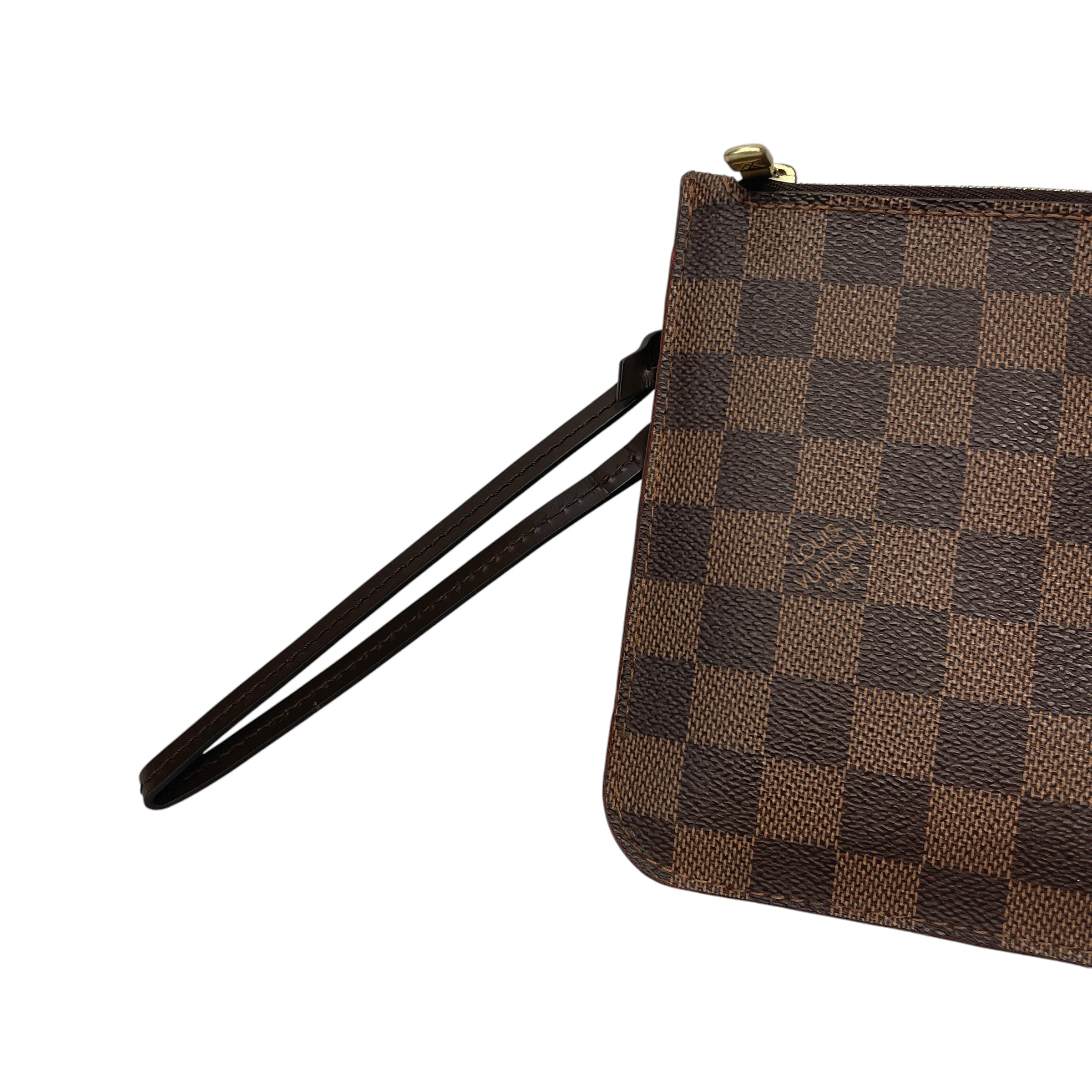 LOUIS VUITTON/Clutch Bag/Leather/BRW/DAMIER EBENE NEVERFULL view 4