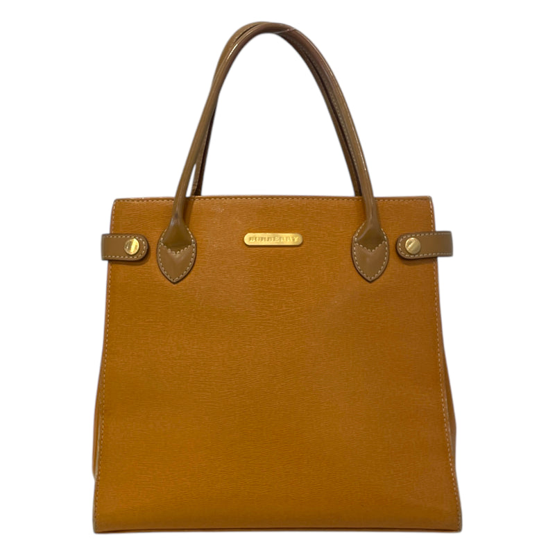 BURBERRY/Hand Bag/Beige/Leather/