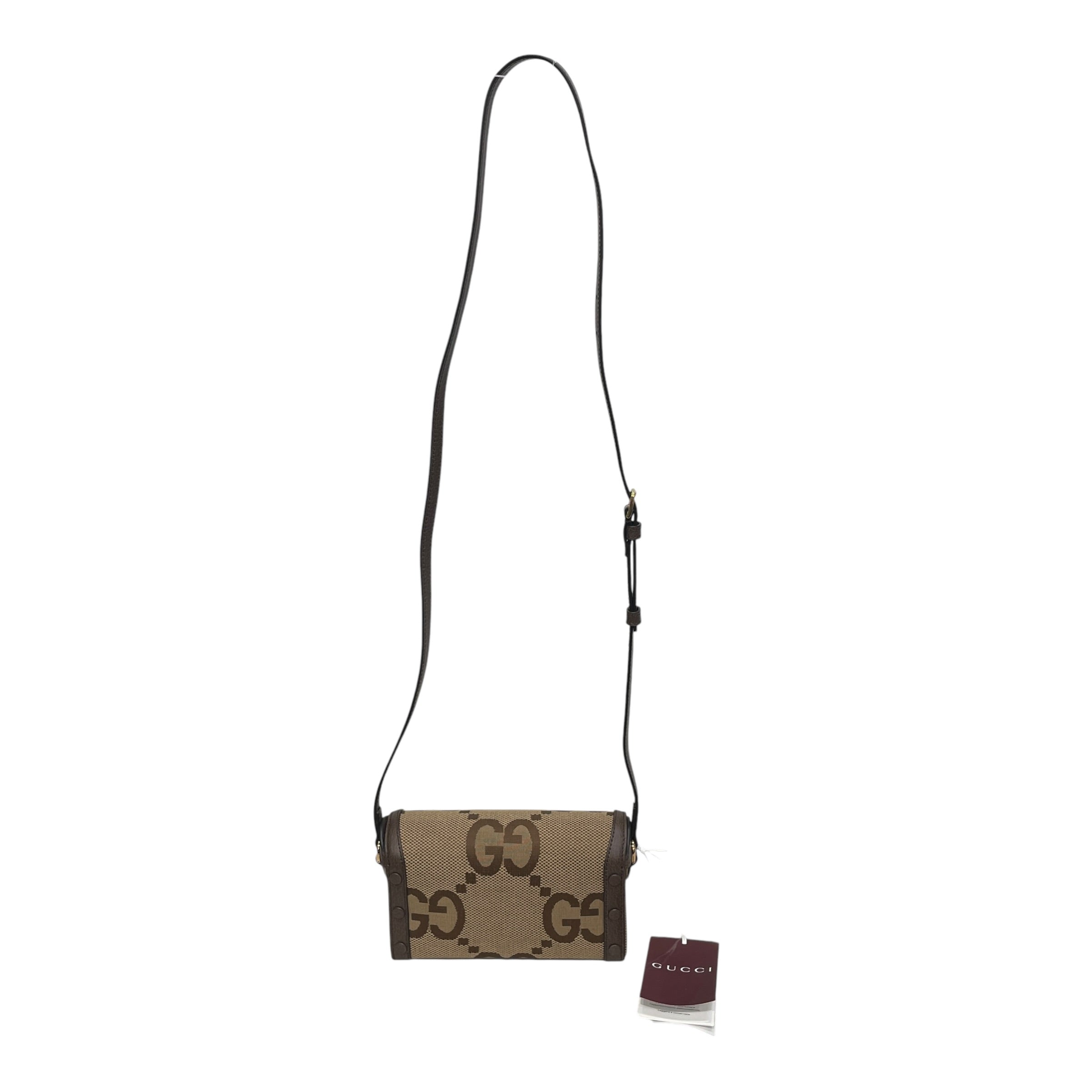 GUCCI/Cross Body Bag/Monogram/Cotton/CML/JUMBO MONOGRAM view 2