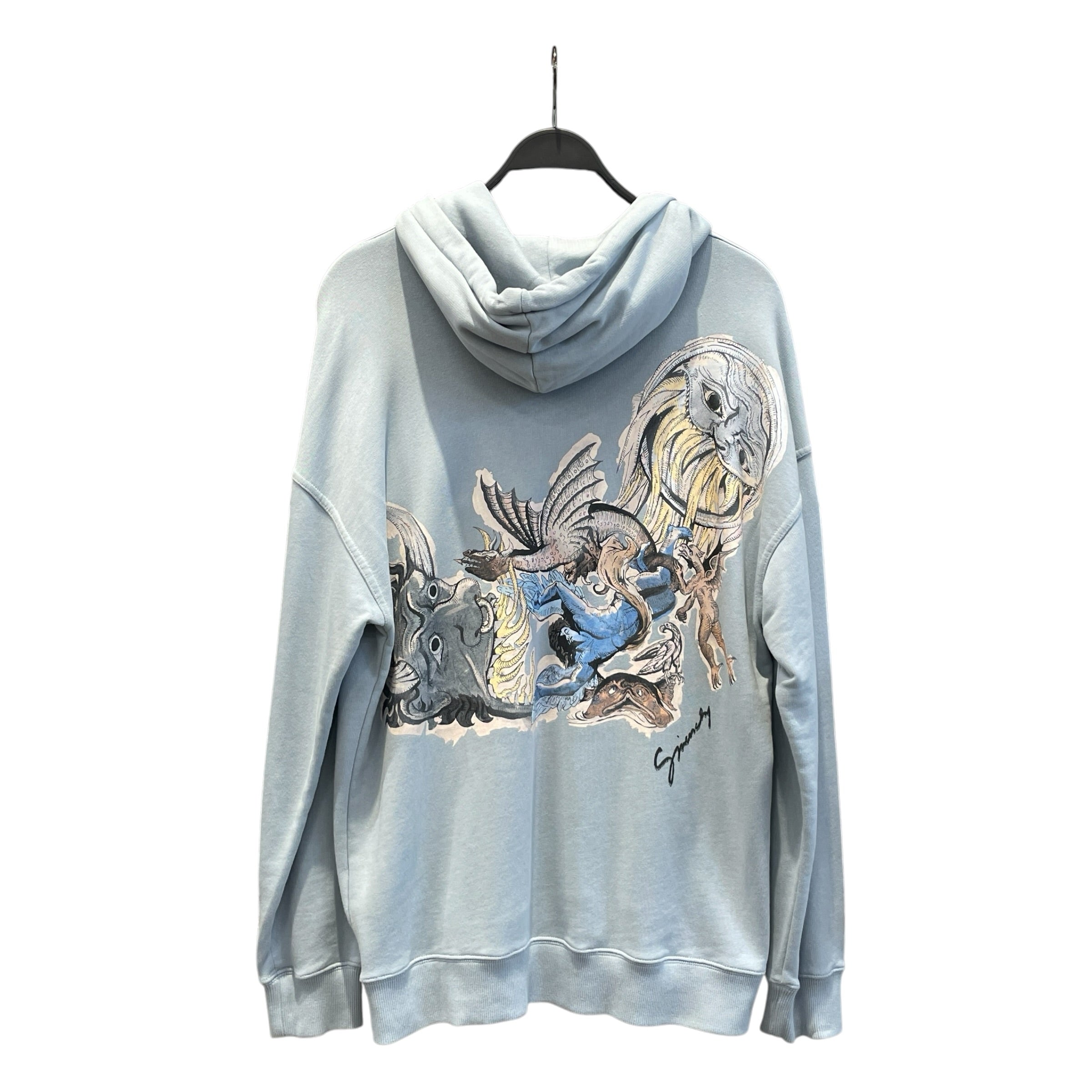 GIVENCHY/Hoodie/M/Cotton/BLU/ICARUS HOODIE view 2