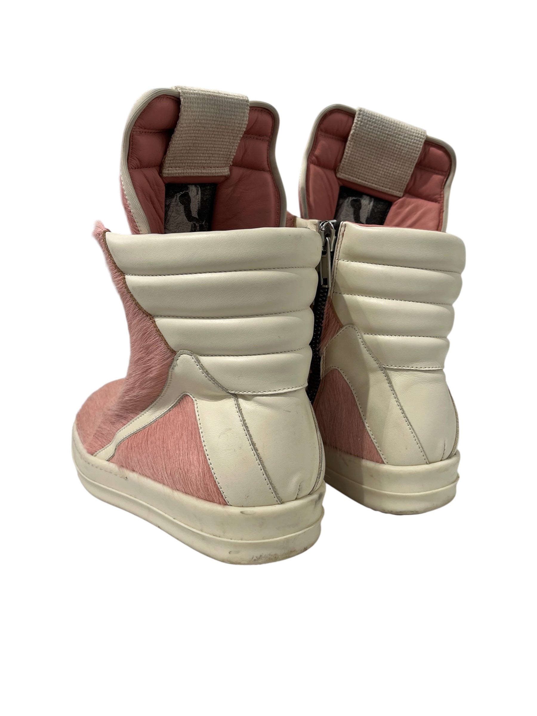 Rick Owens/Hi-Sneakers/EU 42/PNK/PONYHAIR GEOBASKET view 2