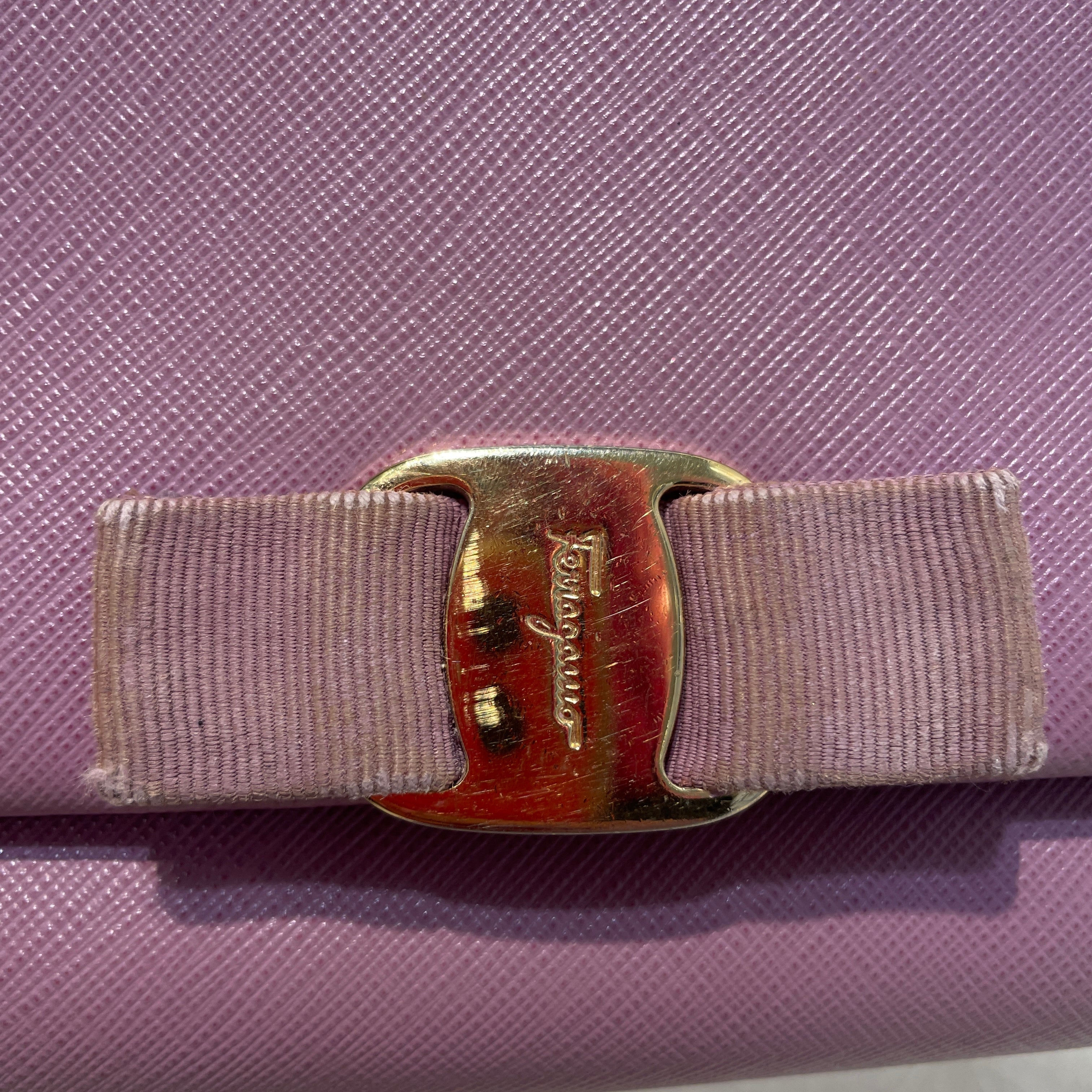 Salvatore Ferragamo/Cross Body Bag/Leather/PPL/Vara Bow Crossbody Bag view 6
