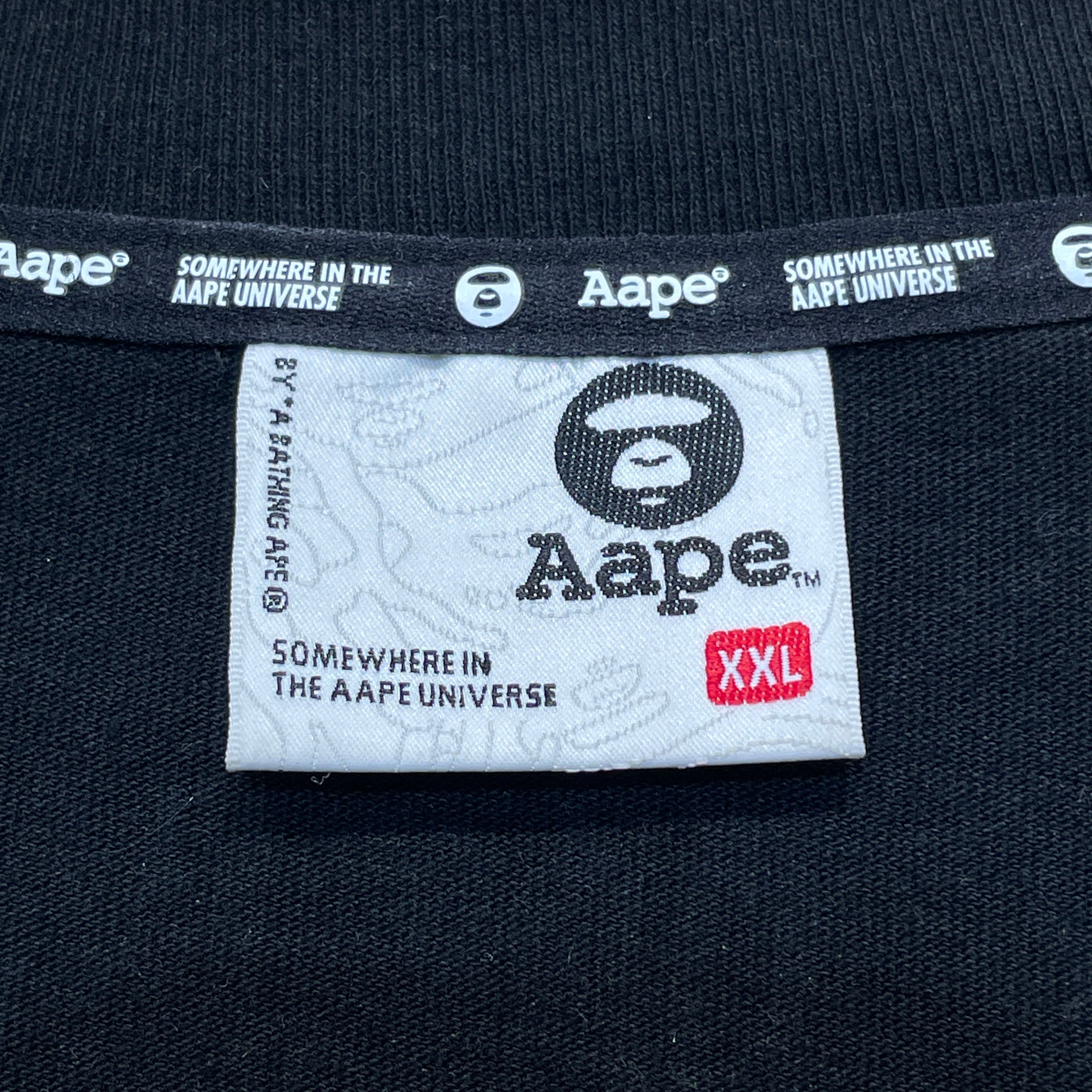 AAPE BY A BATHING APE/T-Shirt/XXL/Cotton/BLK/Graphic/Pacman Collab Tee view 3