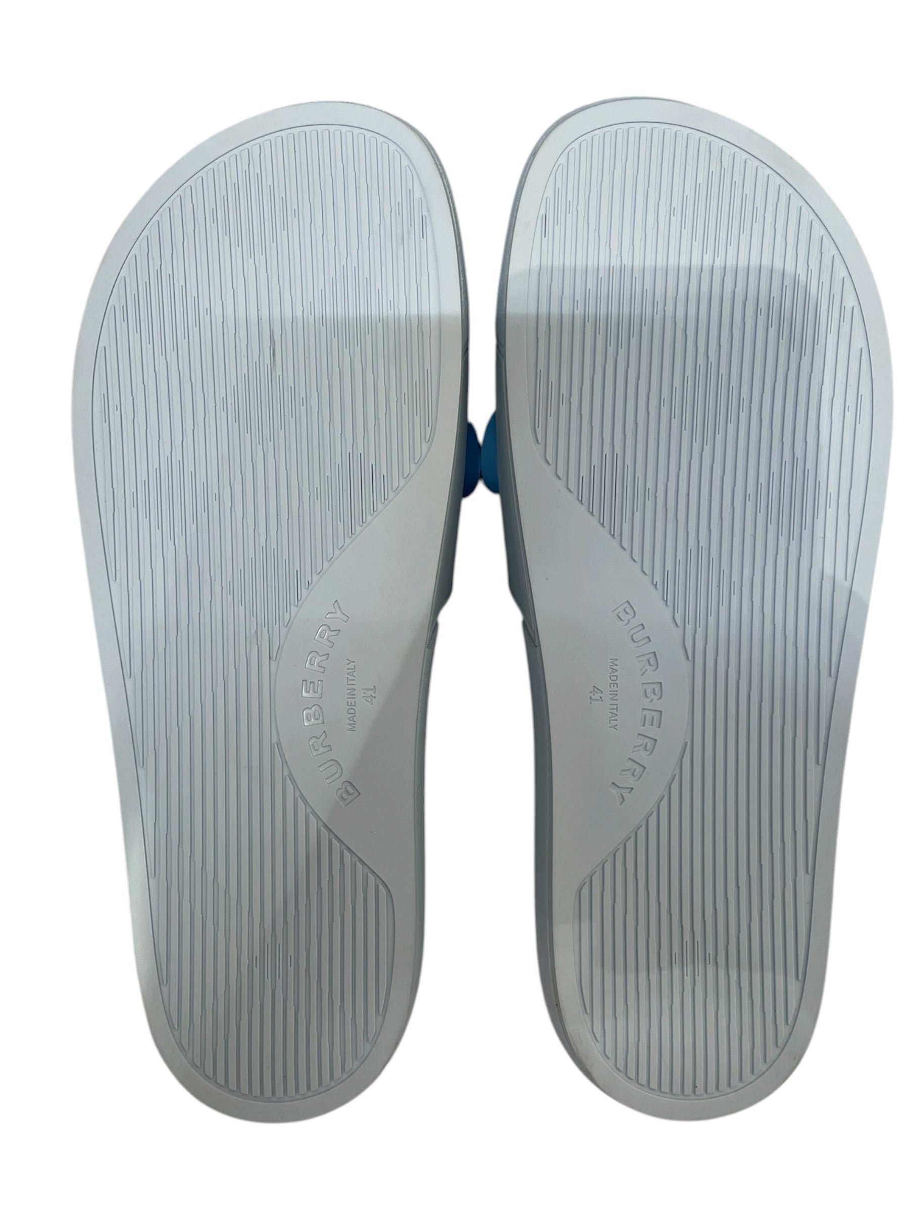 BURBERRY/Sandals/US 9/BLU/Pale Blue, Circle Rubber Logo view 6