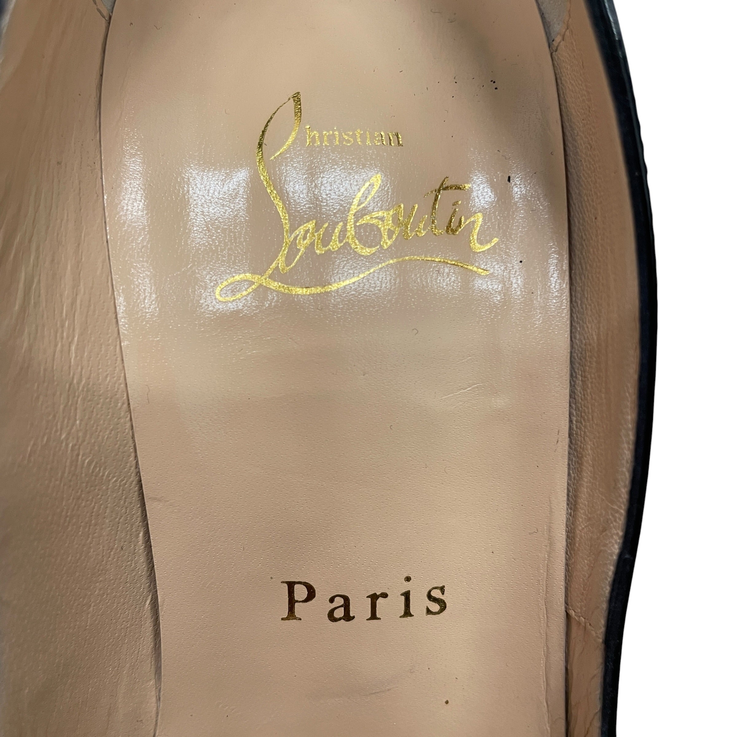 Christian Louboutin/Heels/EU 37/BLK/OPEN TOE view 4
