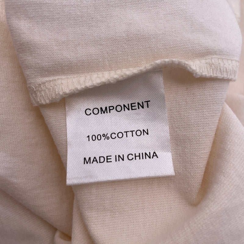 AVZA/T-Shirt/XL/Cotton/CRM/All Over Print/