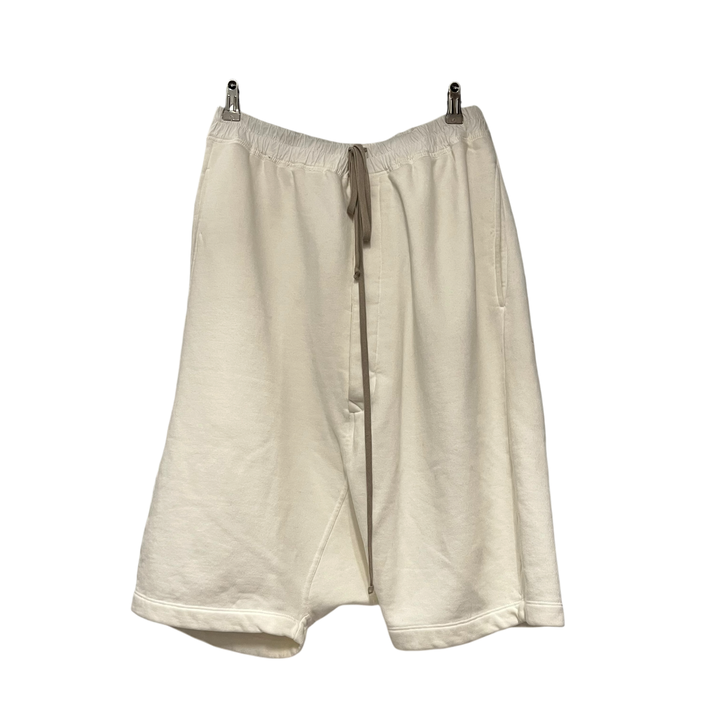RICK OWENS DRKSHDW/Shorts/S/Cotton/WHT/sweat pod shorts view 1