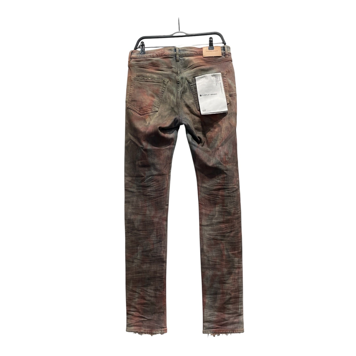 PURPLE BRAND/Skinny Pants/31/Denim/MLT/Red Stained Purple Jeans view 2