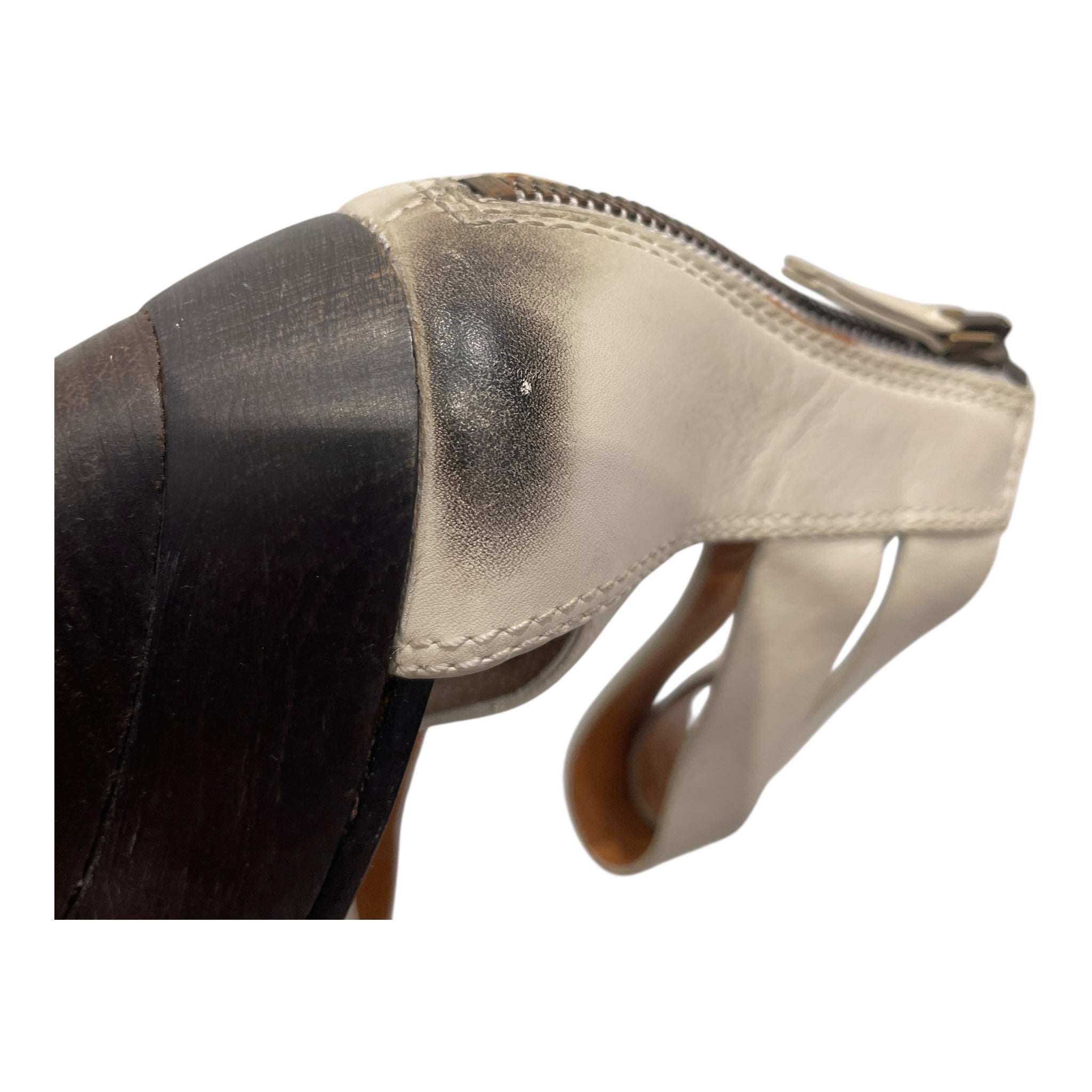 GIVENCHY/Heels/EU 36.5/Leather/CRM/Wedge Heel/ view 6