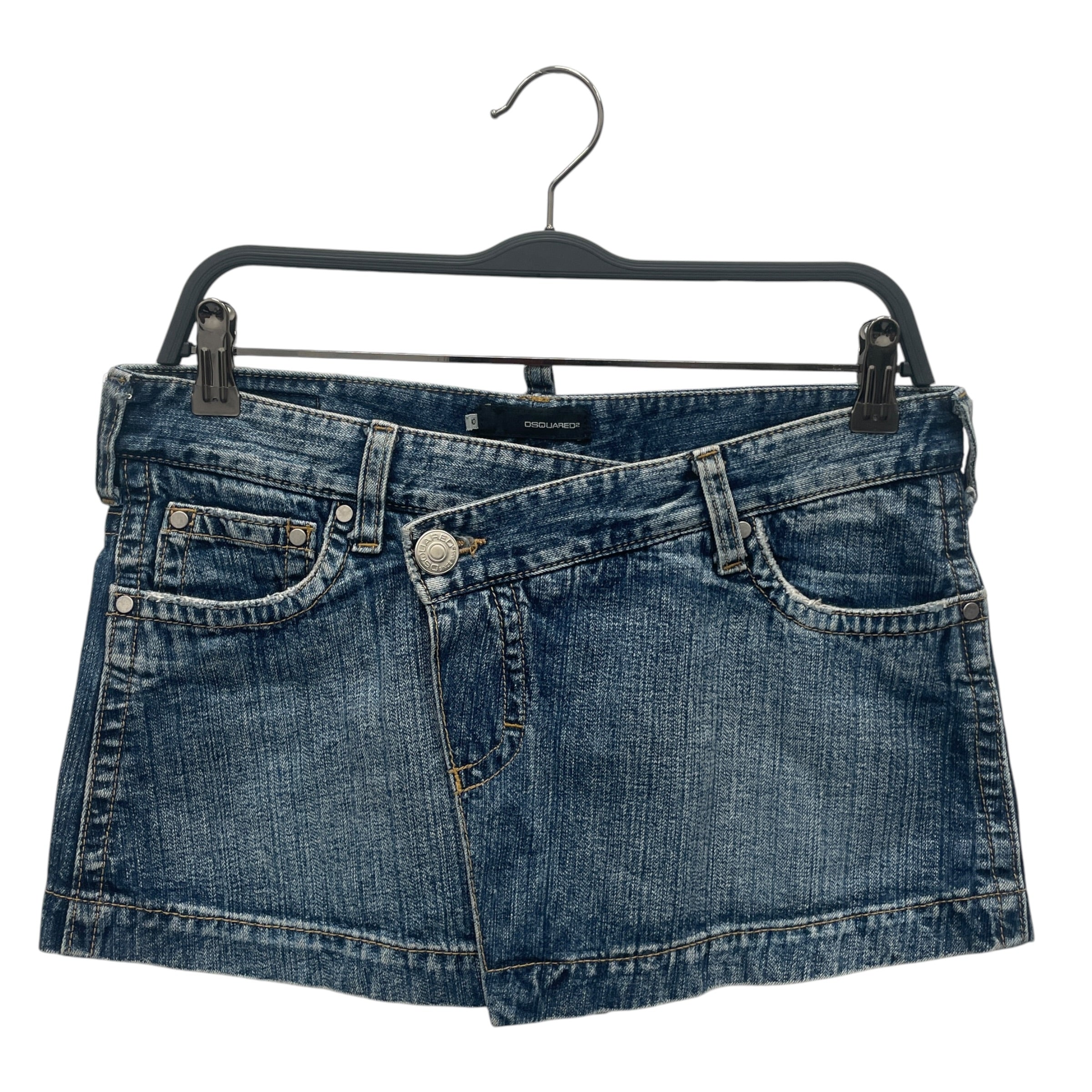DSQUARED2/Skirt/38/Denim/BLU/ASYMMETRICAL SKIRT view 1