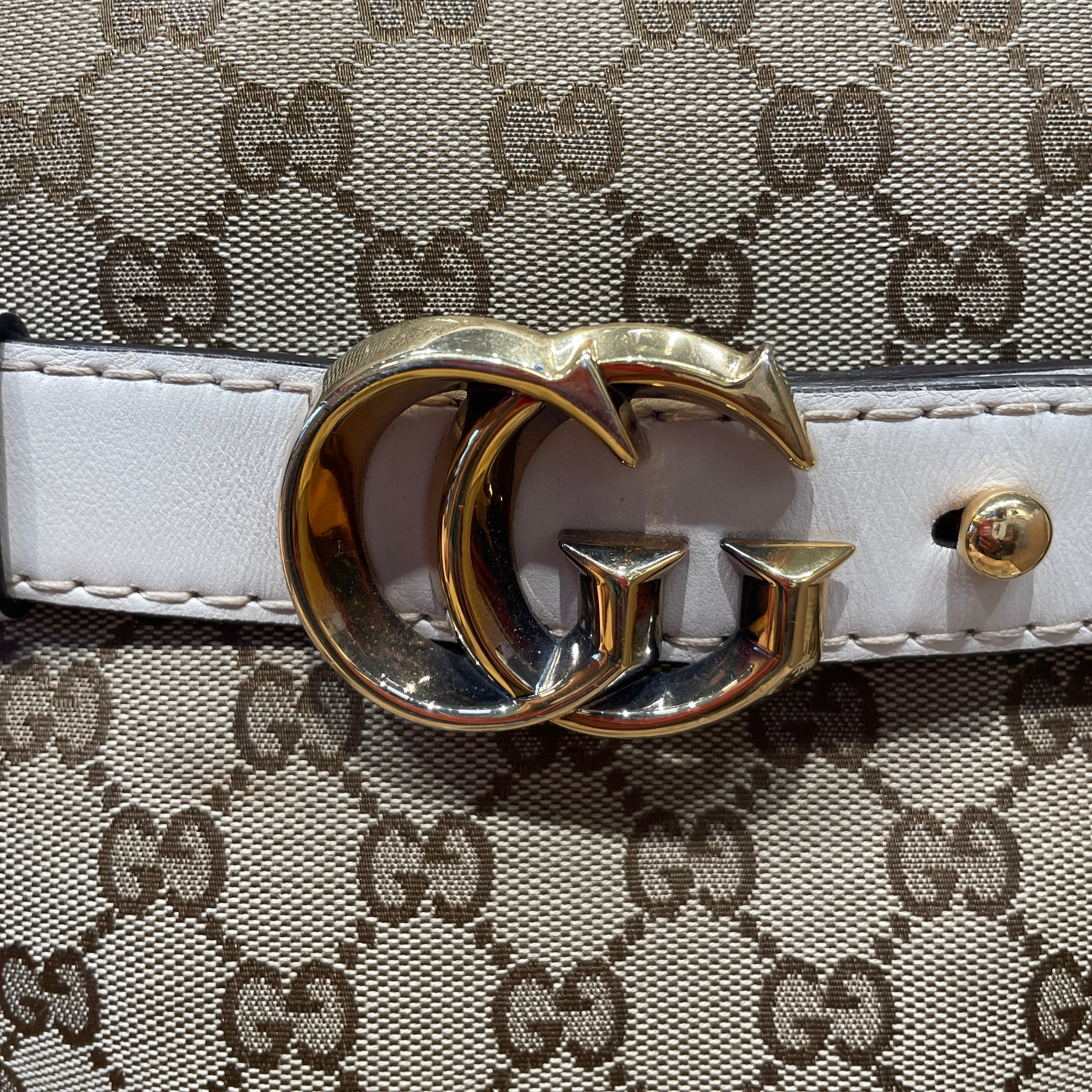 GUCCI/Bag/Monogram/Leather/KHK/GG Running Hobo view 5