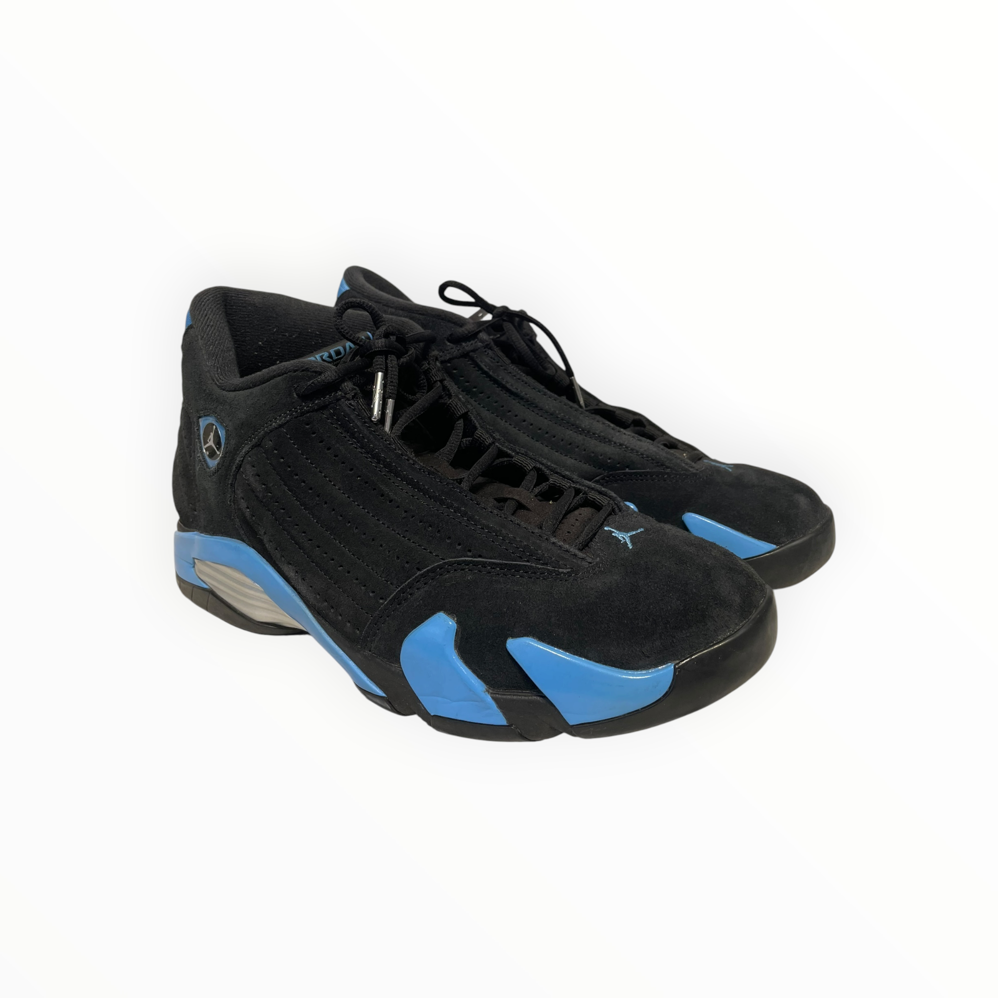 NIKE/AIR JORDAN 14 RETRO/Hi-Sneakers/US 10.5/Suede/BLU/487471-007 view 1