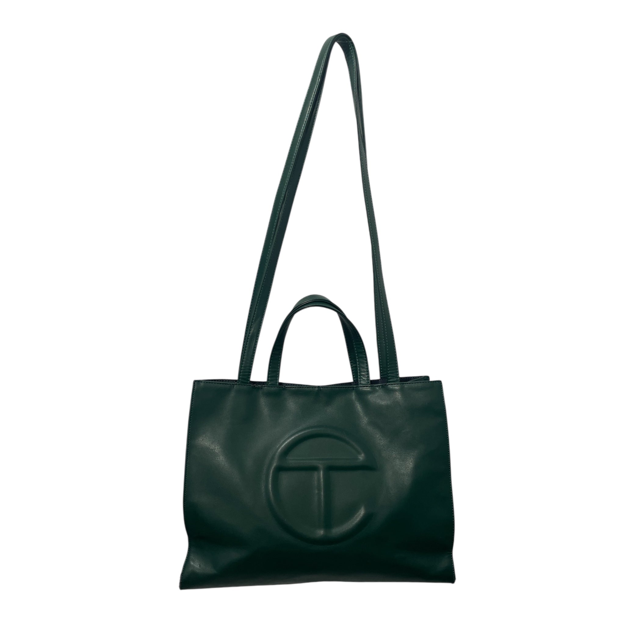 Telfar/Tote Bag/S/M/Faux Leather/GRN/ view 1