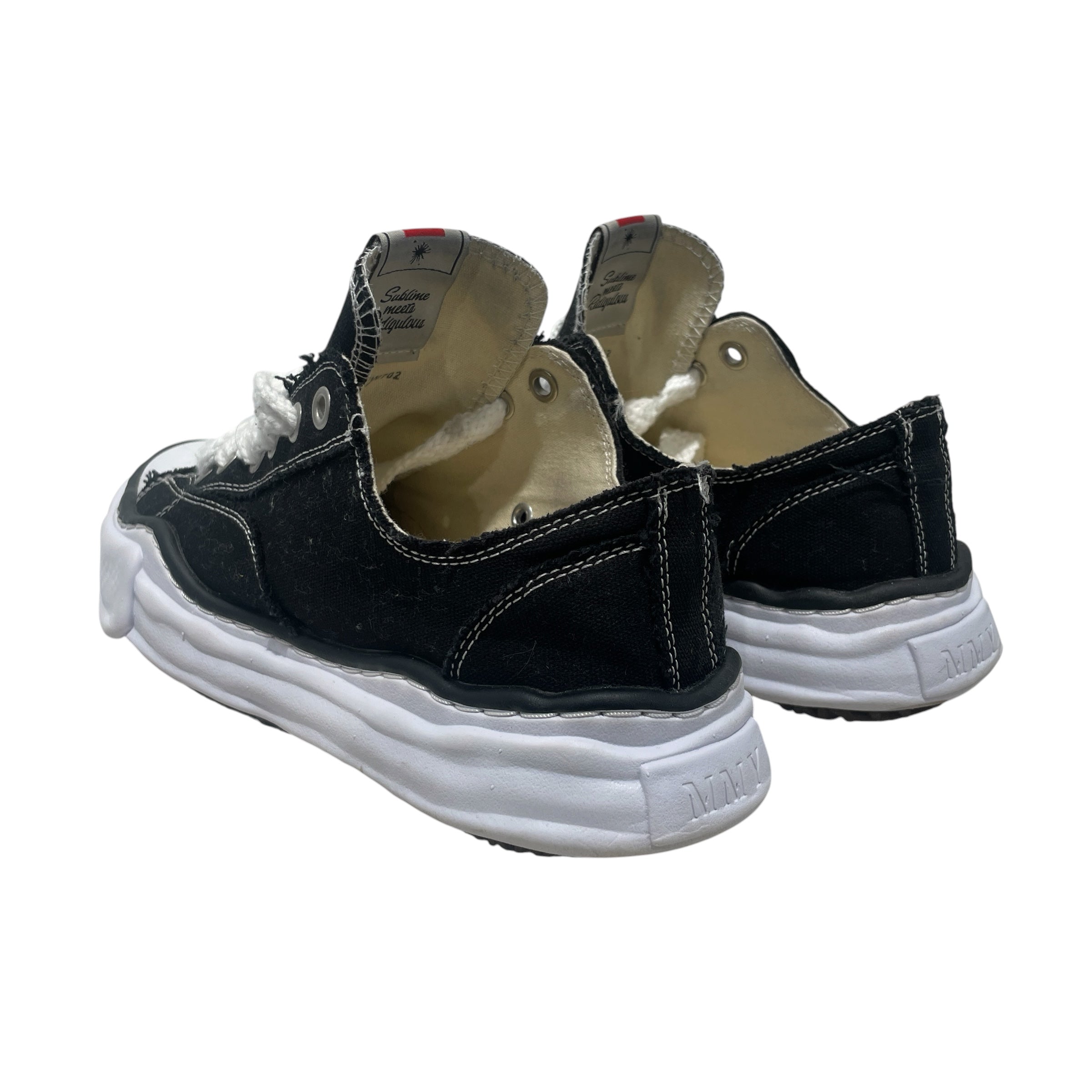 MIHARA YASUHIRO/Low-Sneakers/EU 41/Cotton/BLK/ view 2