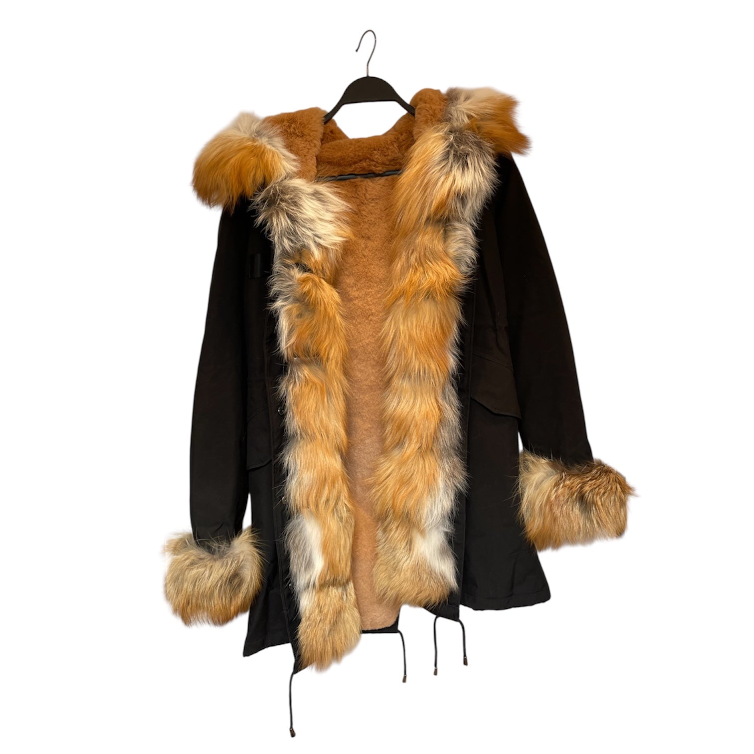 FUR COAT/Mountain Parka/Animal Pattern/Fur/MLT/REAL FOX FUR view 1