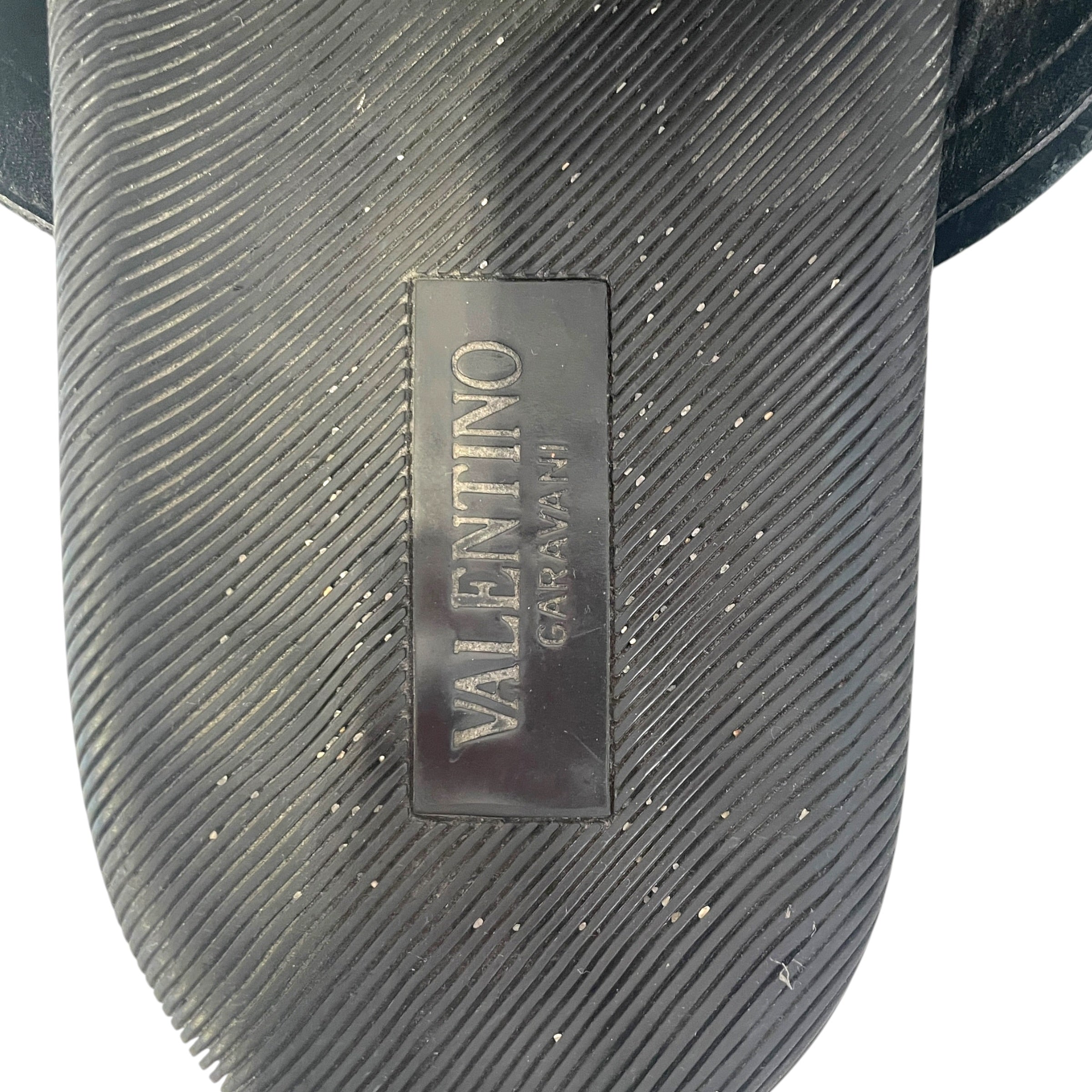 VALENTINO/Sandals/EU 41/Monogram/BLK/VLTN Logo Slides view 3