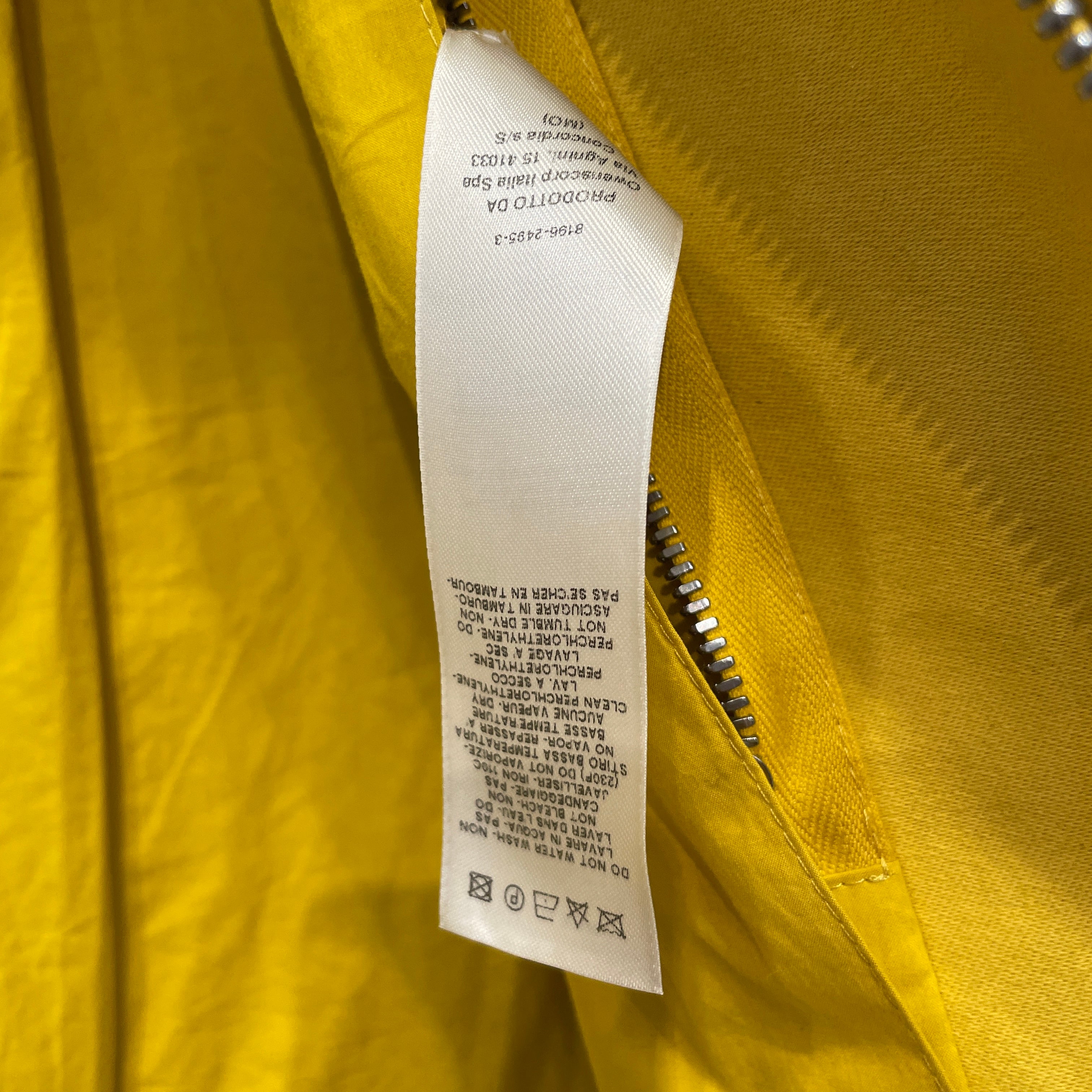 RICK OWENS DRKSHDW/Jacket/48/YLW/CONVERTABLE COLLAR view 3