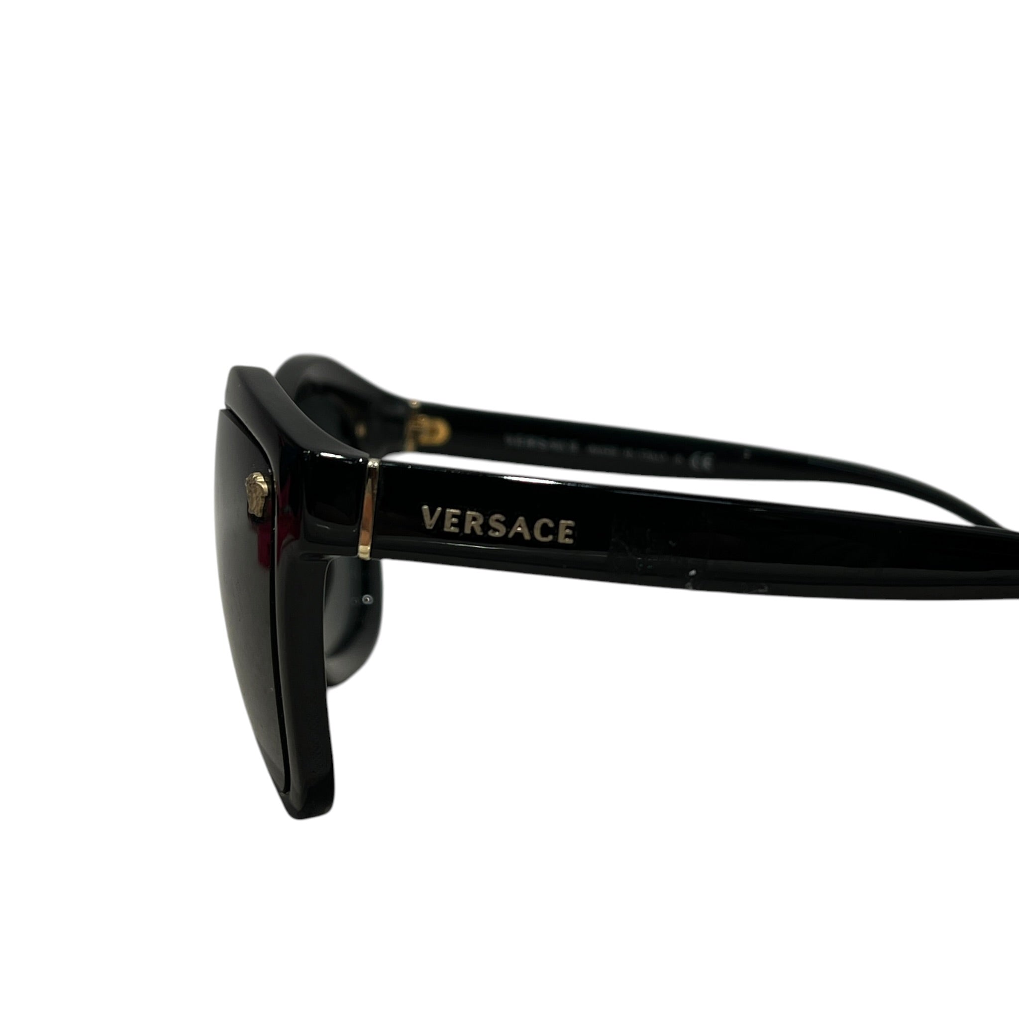 VERSACE/Sunglasses/Plastic/BLK/L's/MEDUSA GOLD view 3