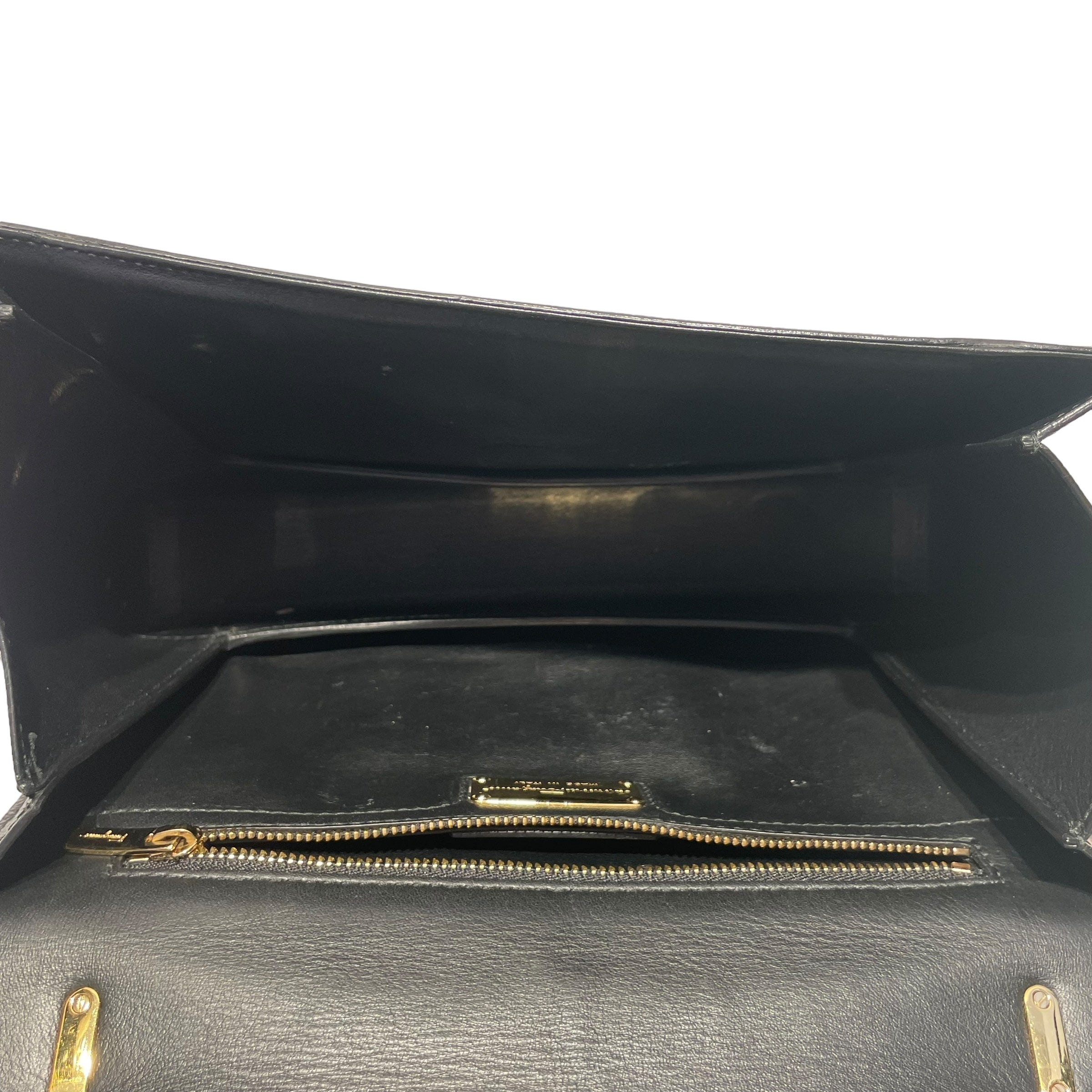 Salvatore Ferragamo/Hand Bag/Leather/BLK/vara bow view 4