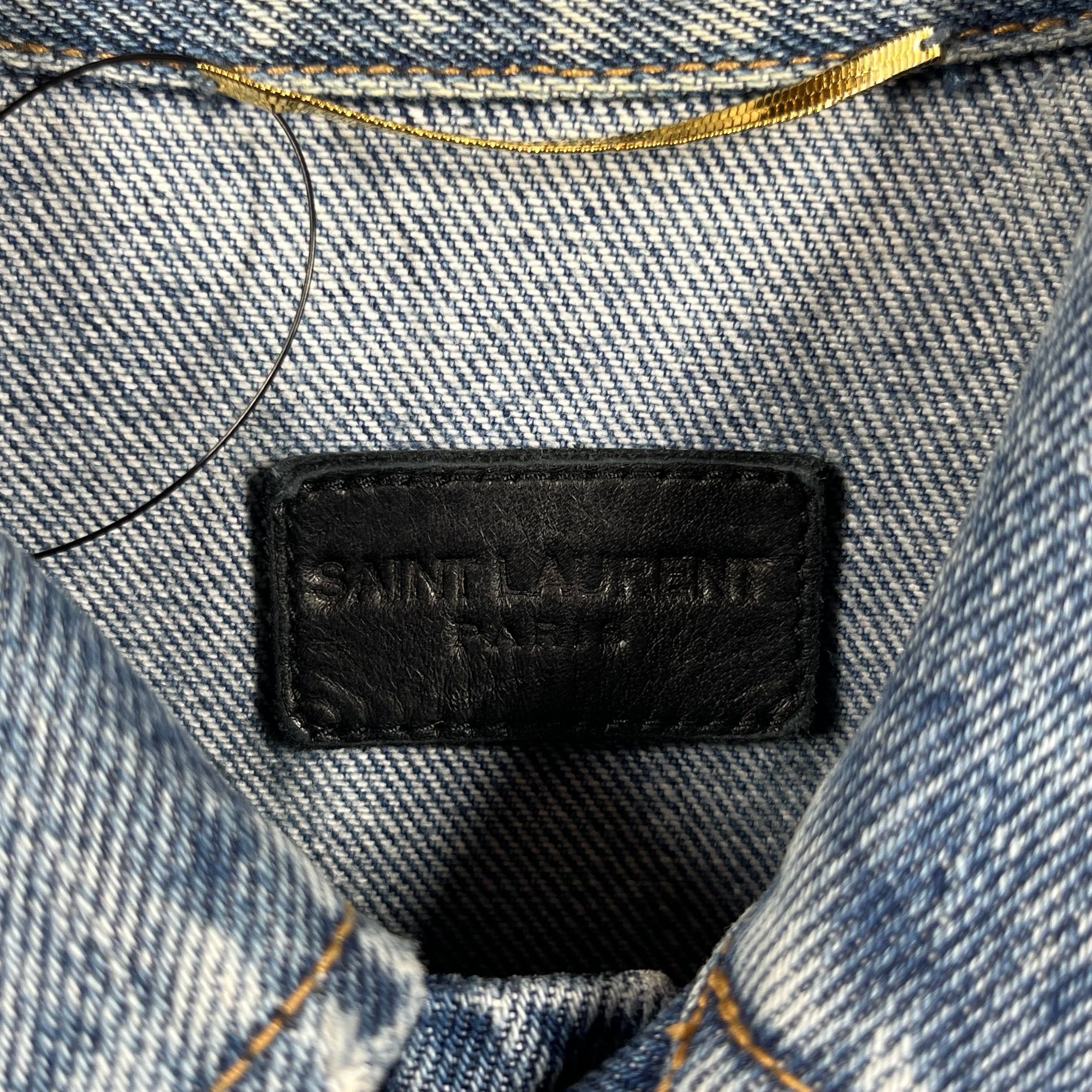 SAINT LAURENT/Denim Jkt/XS/Denim/IDG/LOVE ME FOREVER PATCH view 3