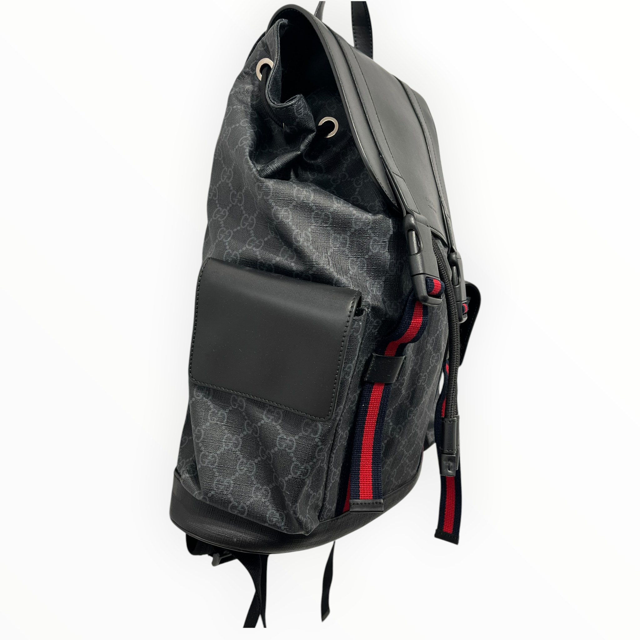 GUCCI/Bag/Monogram/Leather/BLK/GG SUPREME BACKPACK view 4