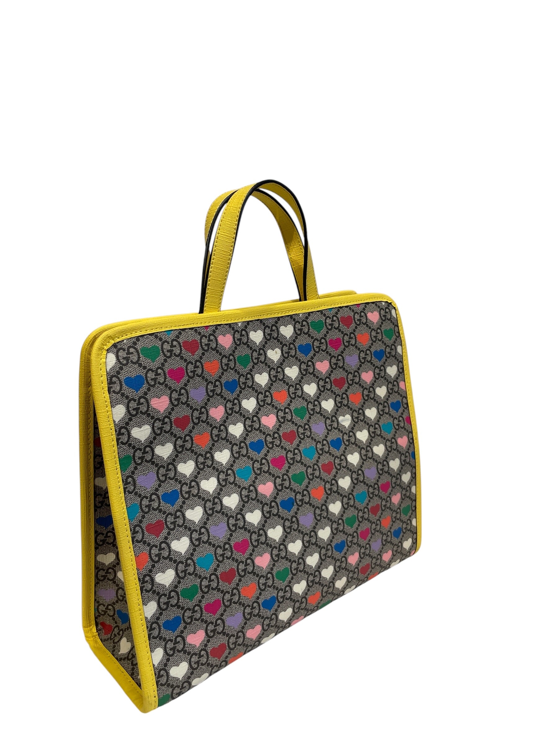 GUCCI/Tote Bag/All Over Print/Leather/MLT/GUCCI GG SUPREME HEARTS TOTE view 2