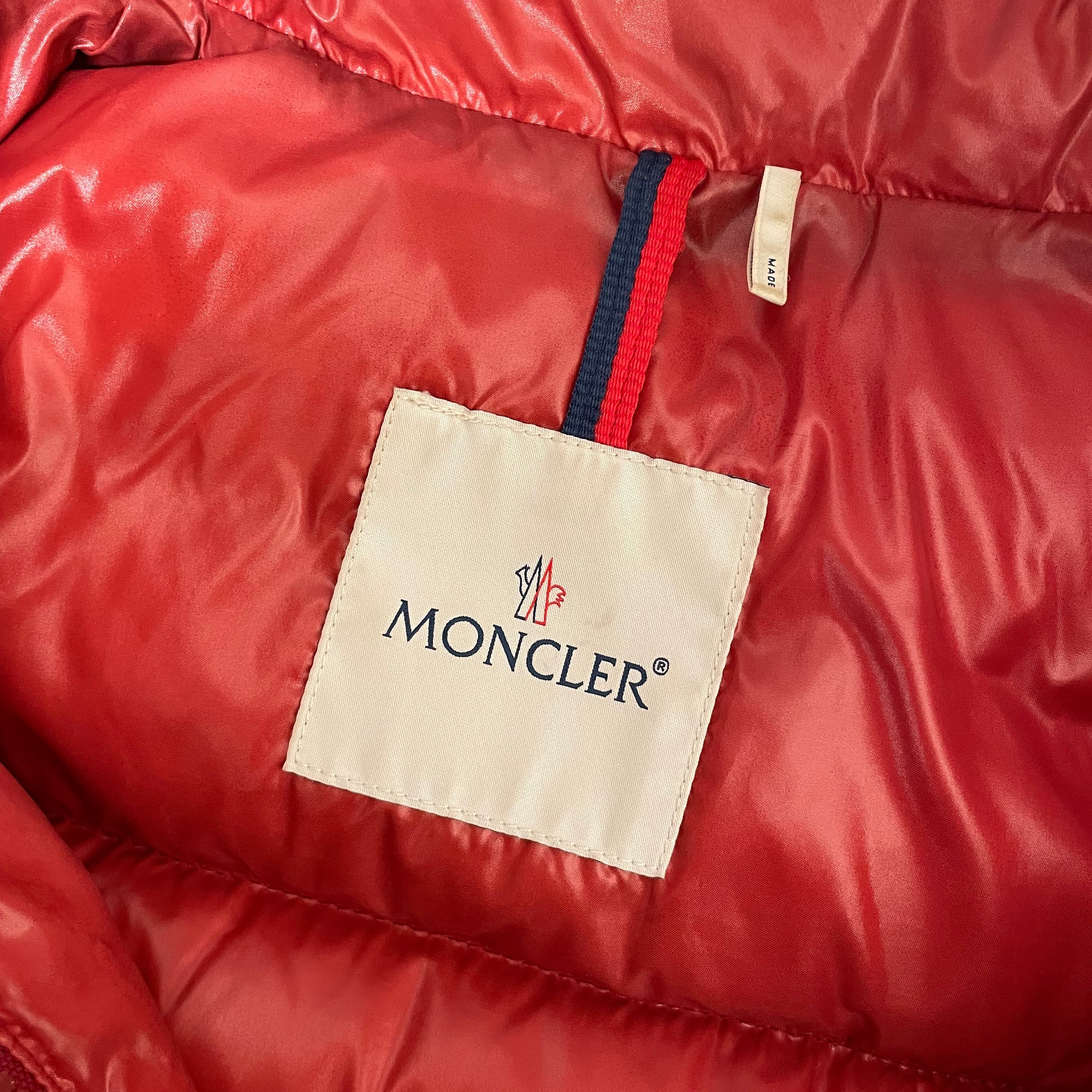 MONCLER/Puffer Vest/S/Nylon/RED/ghany gilet view 3