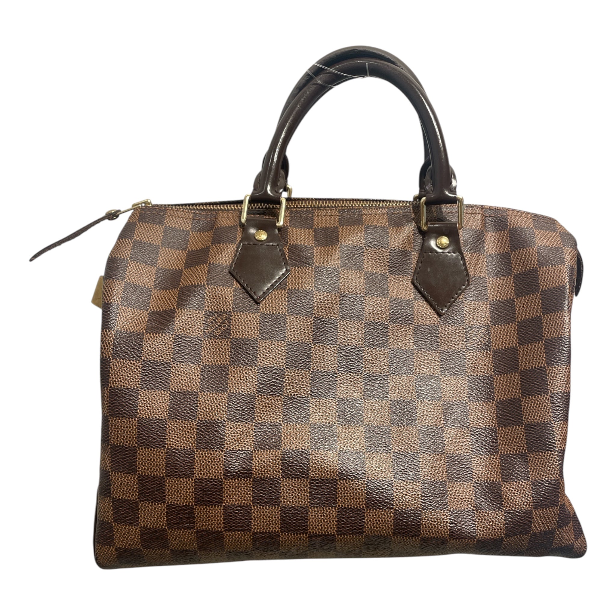 LOUIS VUITTON/Hand Bag/Plaid/Leather/BRW/Damier Ebene speedy 30 view 2