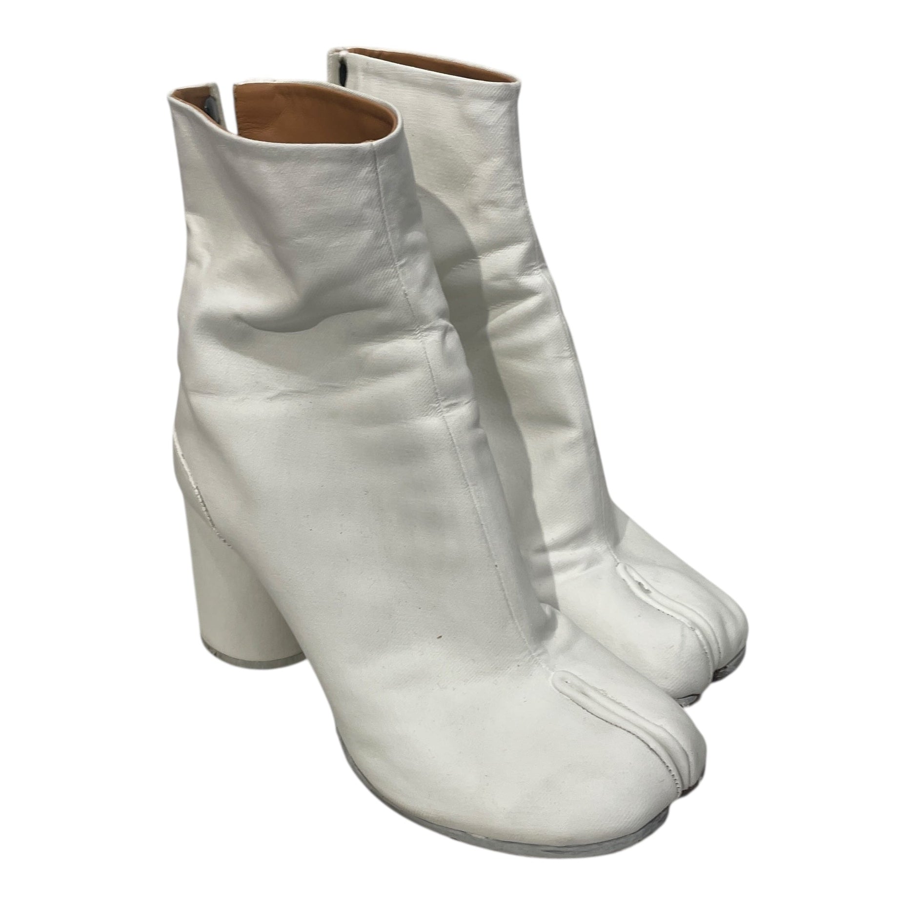 Maison Margiela/PLAIN WHT BLOCK HEEL/ view 1