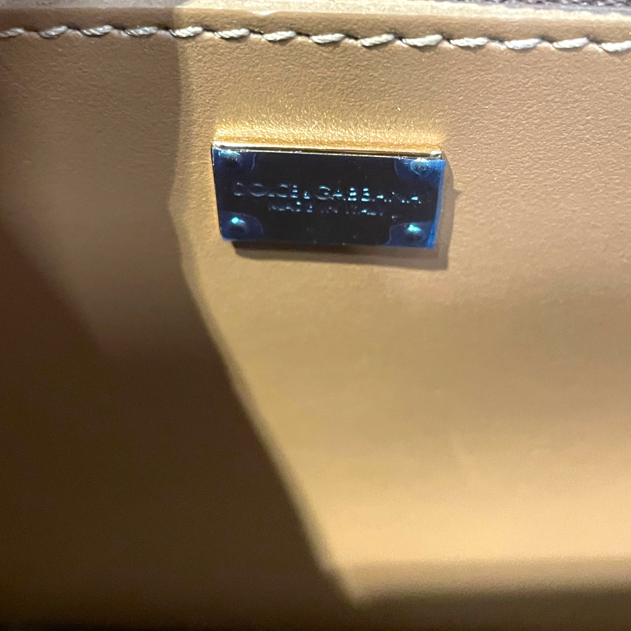 DOLCE&GABBANA/Cross Body Bag/S/Leather/GLD/DG Metallic Logo view 5
