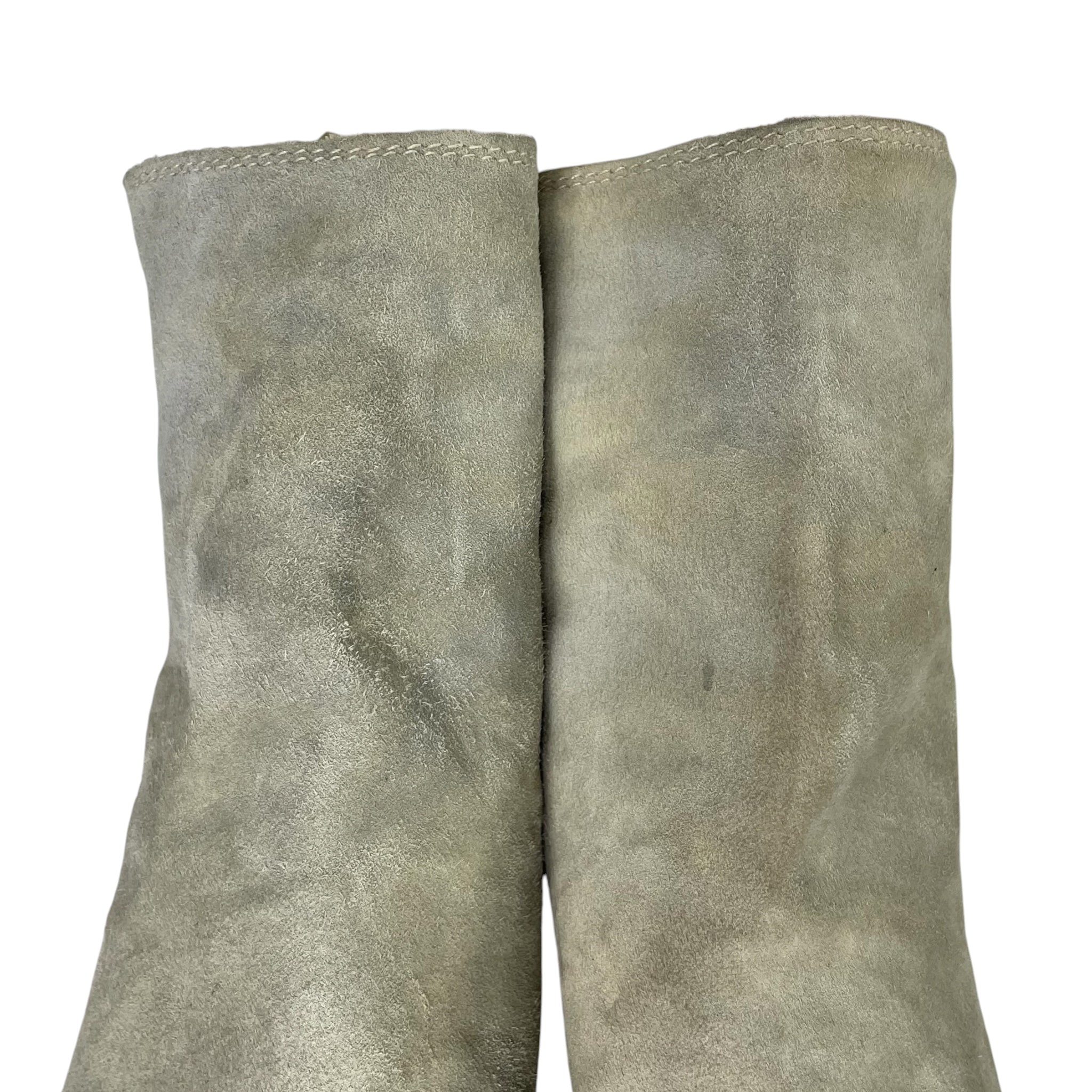 GUIDI/Booties/EU 39/Suede/WHT/PLATFORM HEELED view 5