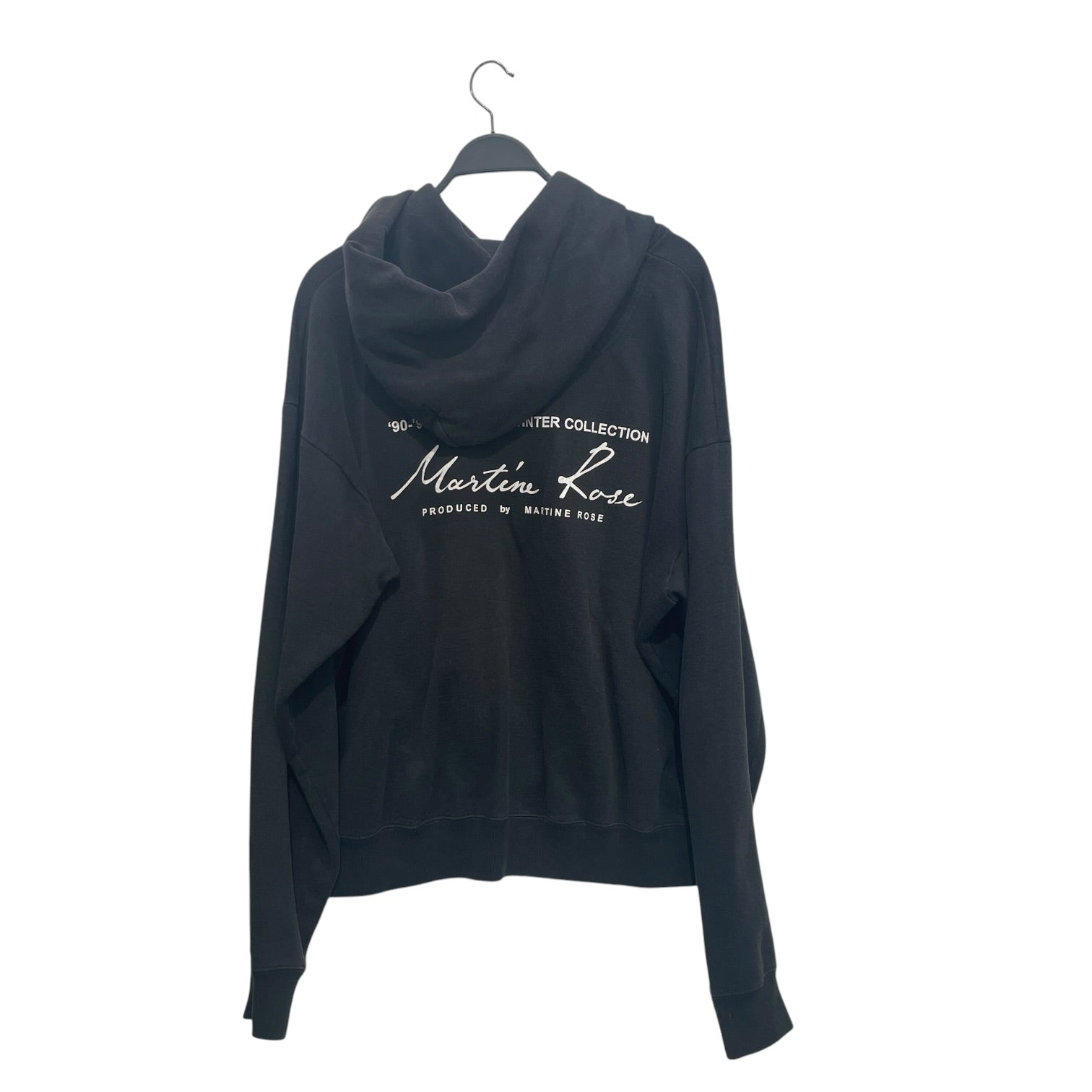 MARTINE ROSE/Hoodie/XL/Cotton/BLK/WINTER COLLECTION BCK view 2