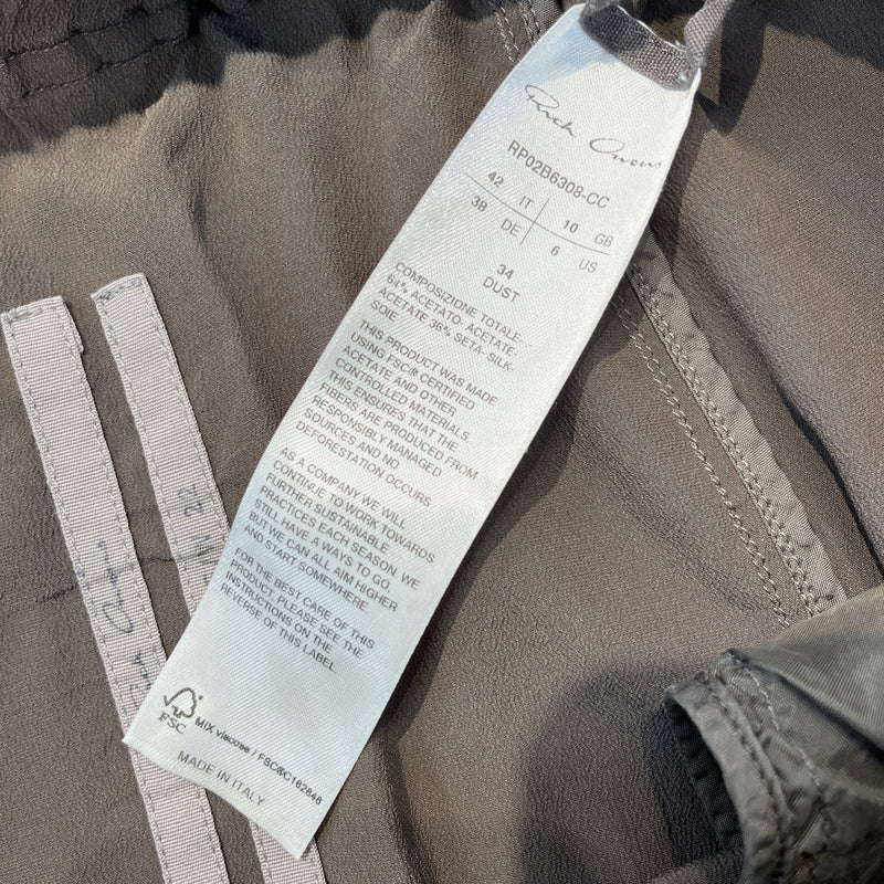 Rick Owens/Bottoms/6/GRY/drawstring haram pant
