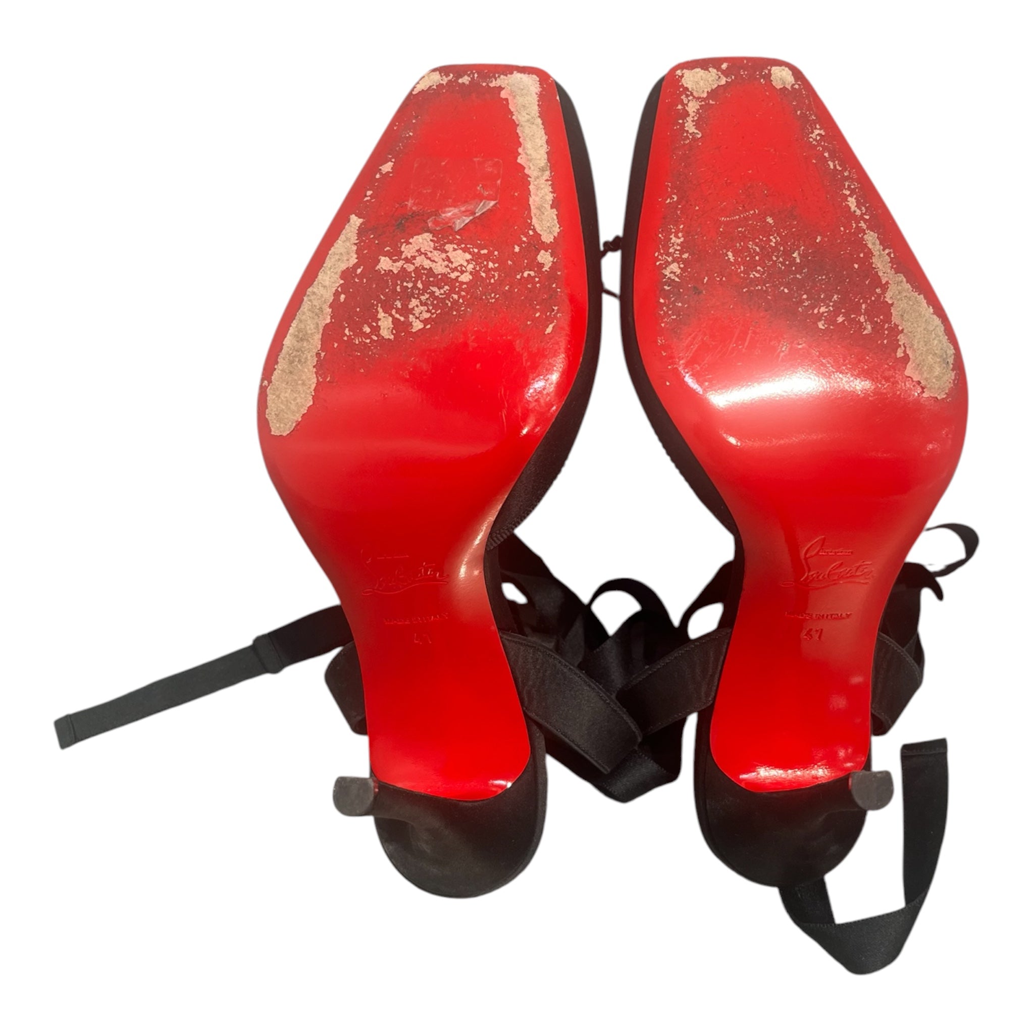 Christian Louboutin/Heels/EU 41/BLK/BALLET, TIE AROUND ANKLE view 7