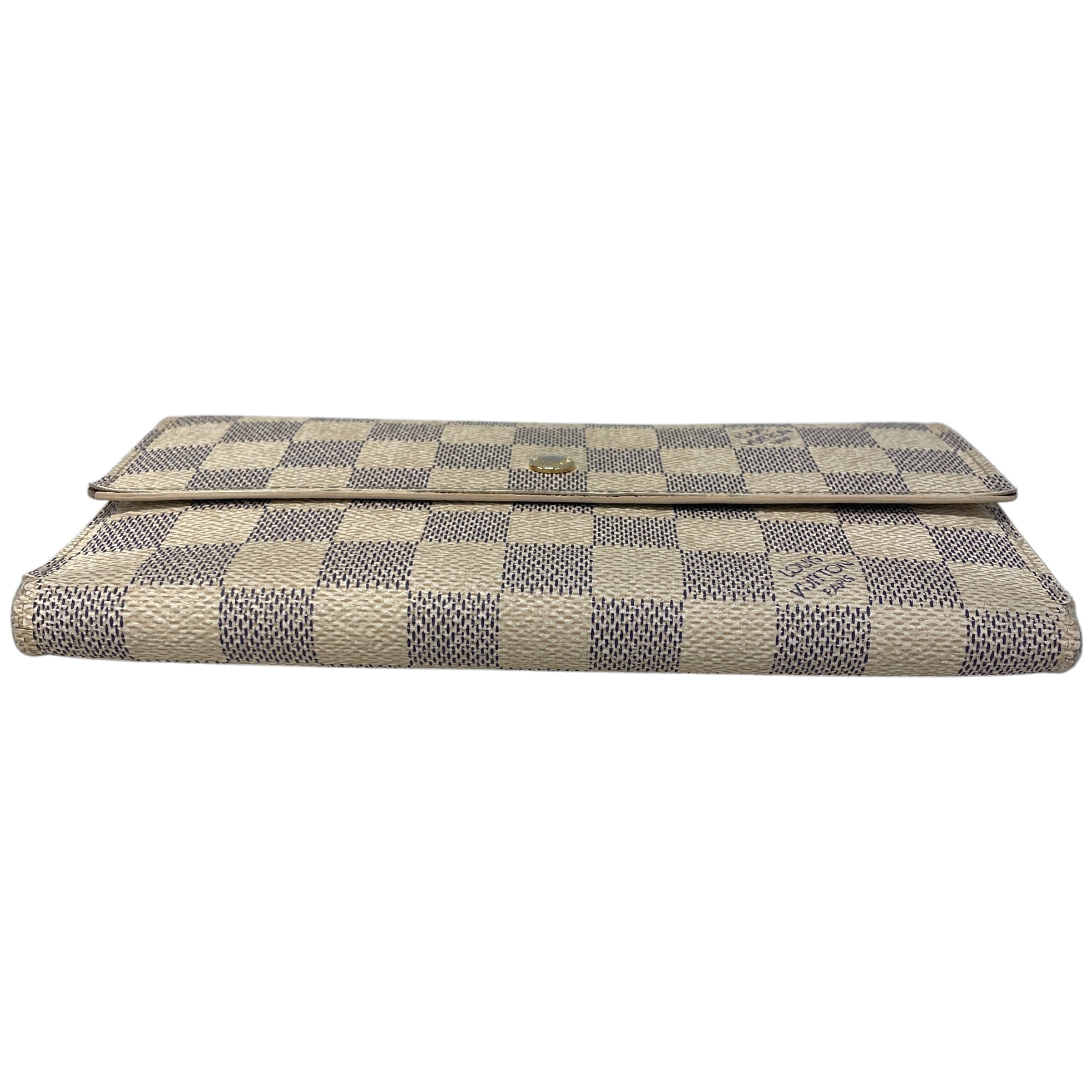 LOUIS VUITTON/Wallet/Monogram/Leather/WHT/L's/Damier Azur Sarah Wallet view 4