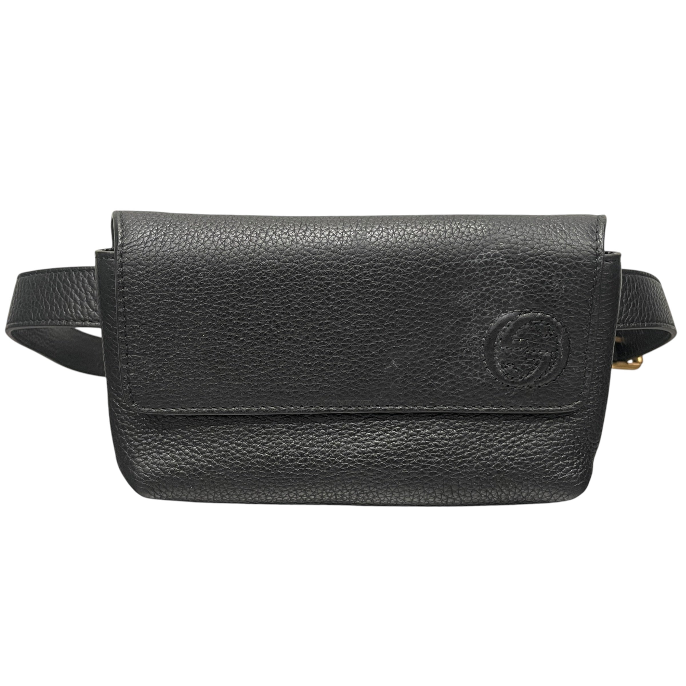 GUCCI/Bag/Leather/BLK/INTERLOCK GG SOHO/BELT BAG view 1