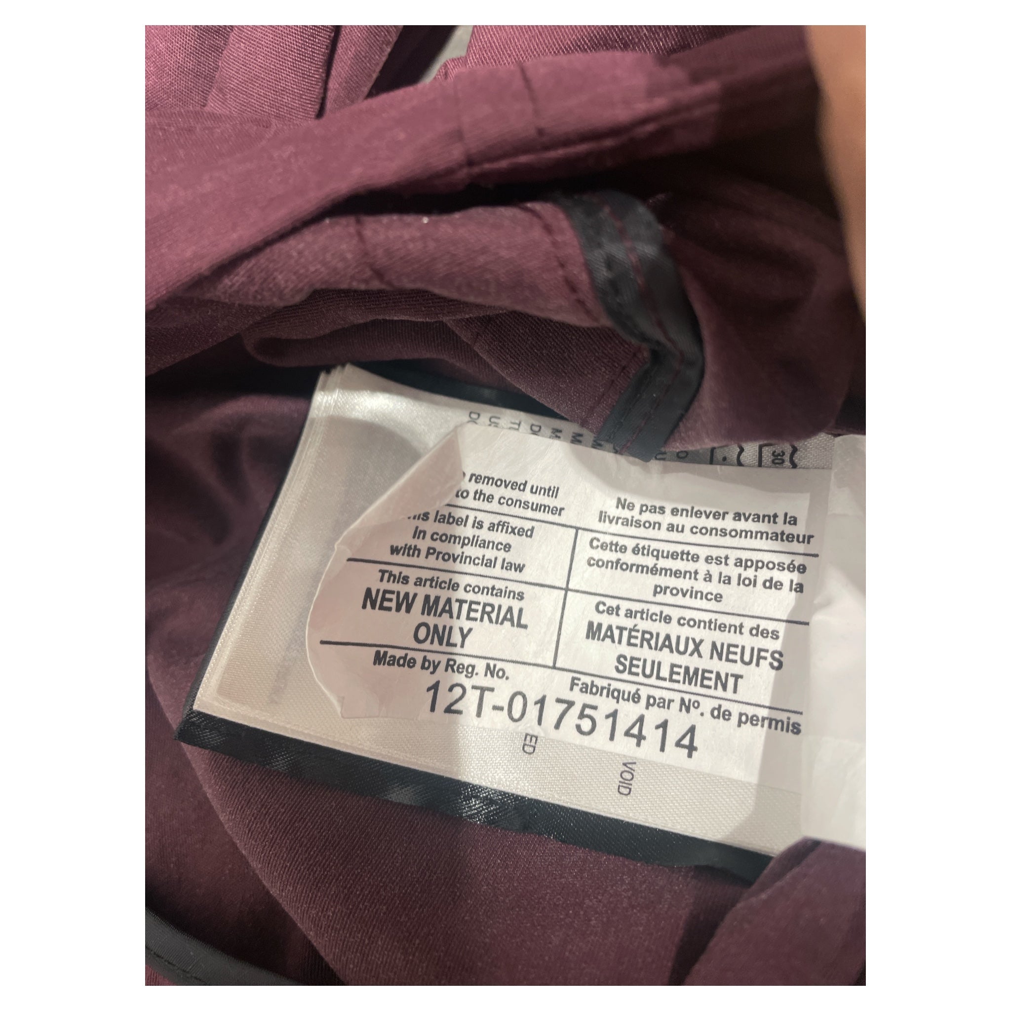 CANADA GOOSE/Jacket/L/BRD/Purple Button Up Jacket view 3