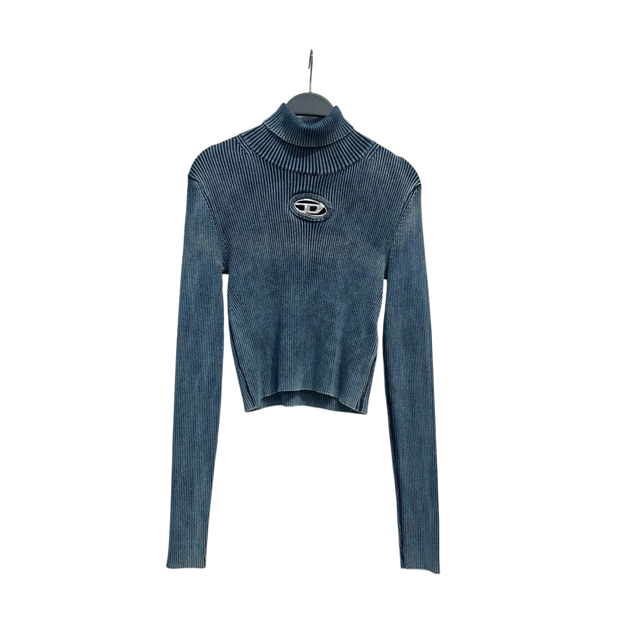 DIESEL/Tops/M/Cotton/BLU/Turtle Neck/Ribbed view 1