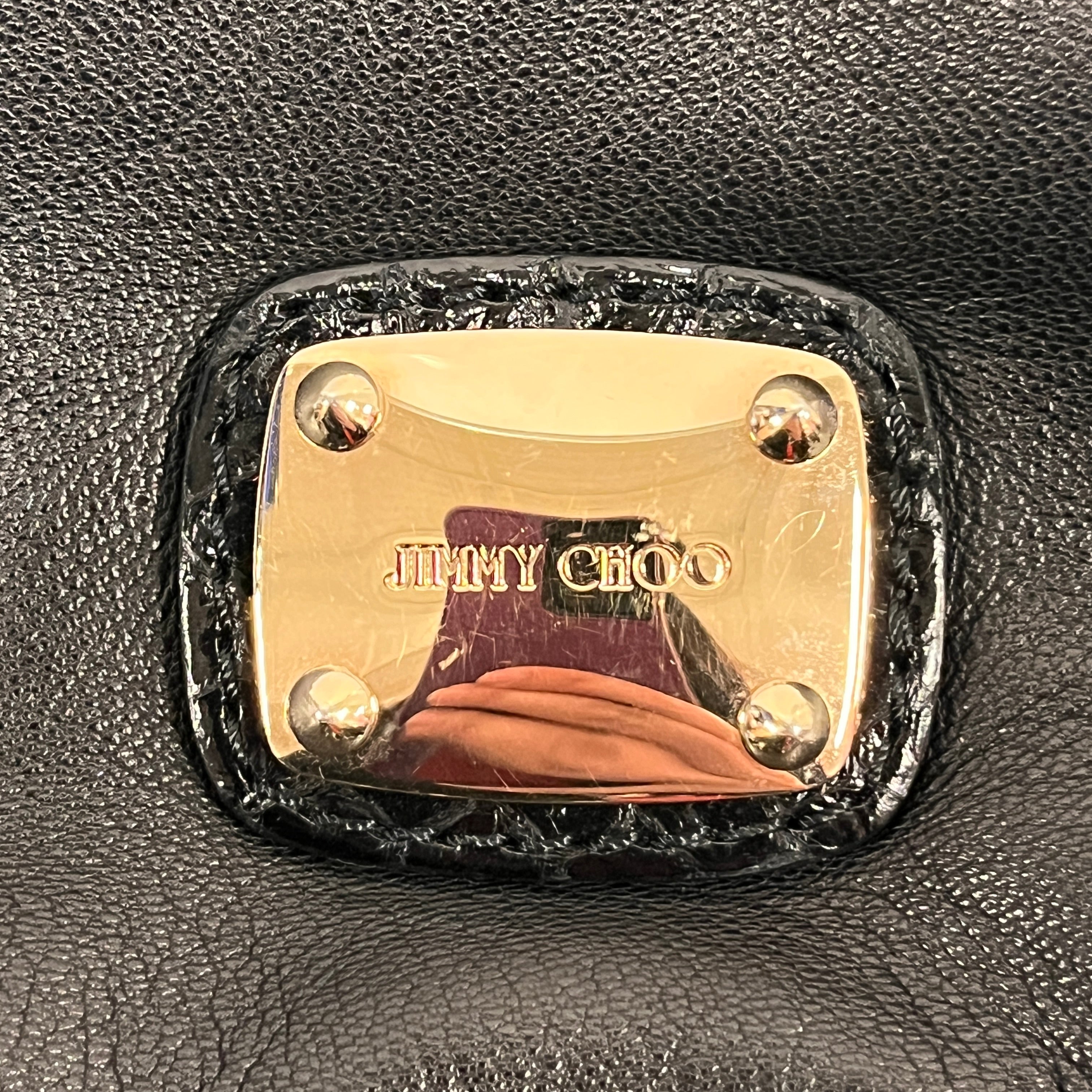 JIMMY CHOO/Bag/All Over Print/Leather/BLK/SKY HOBO BAG view 6