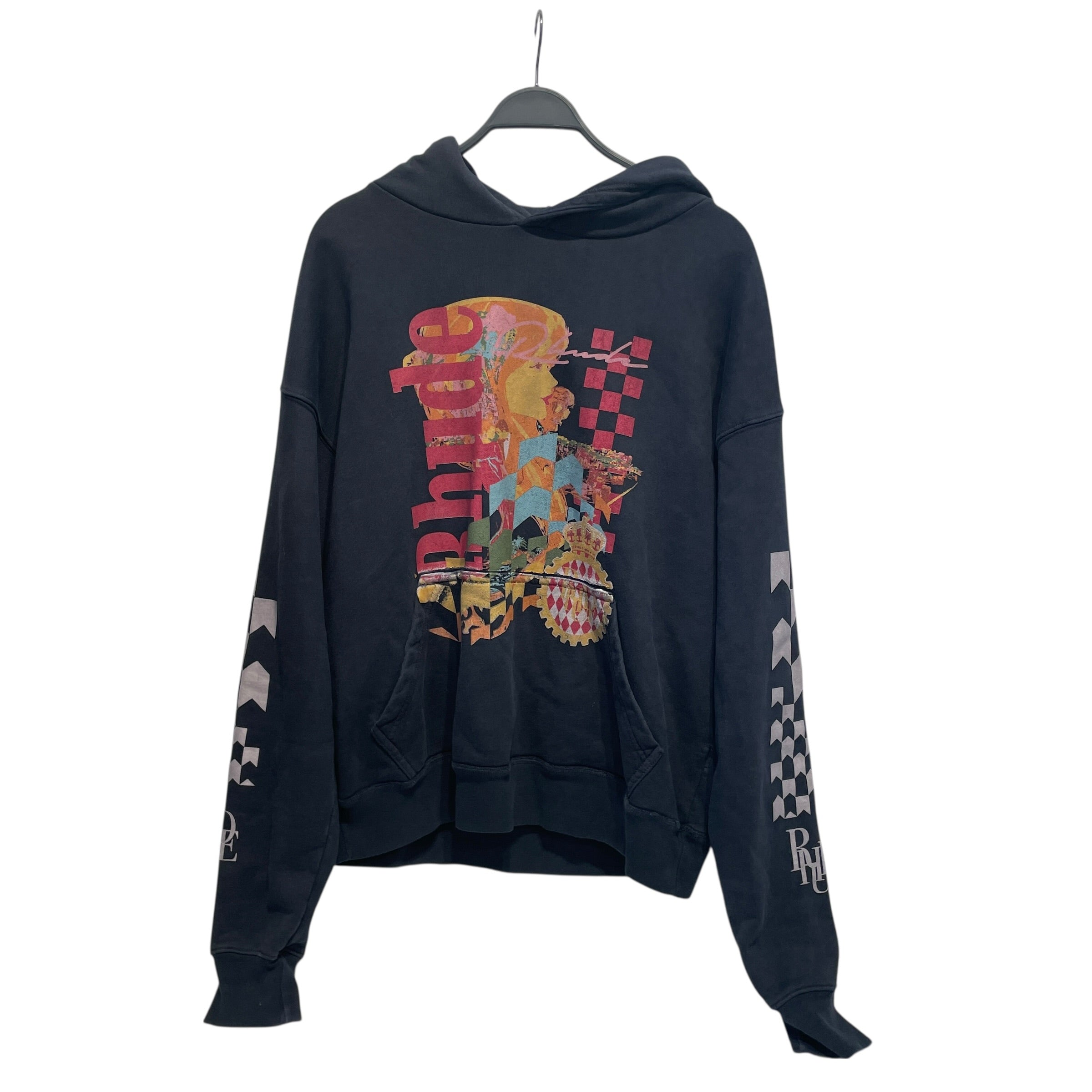 RHUDE/Hoodie/S/All Over Print/Cotton/GRY/ view 1