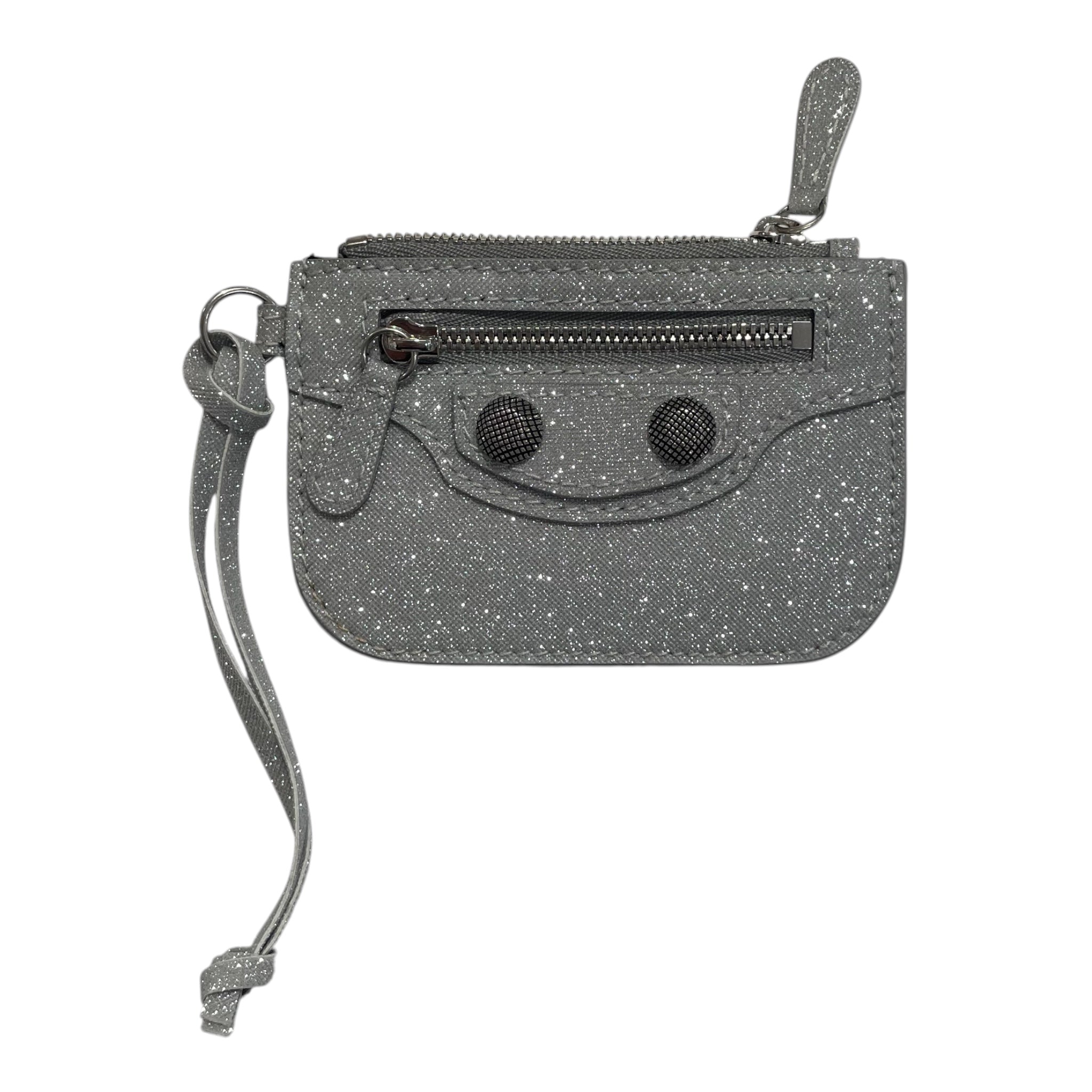 BALENCIAGA/Wallet/Glitter/SLV/CAGOLE ZIP WALLET view 1